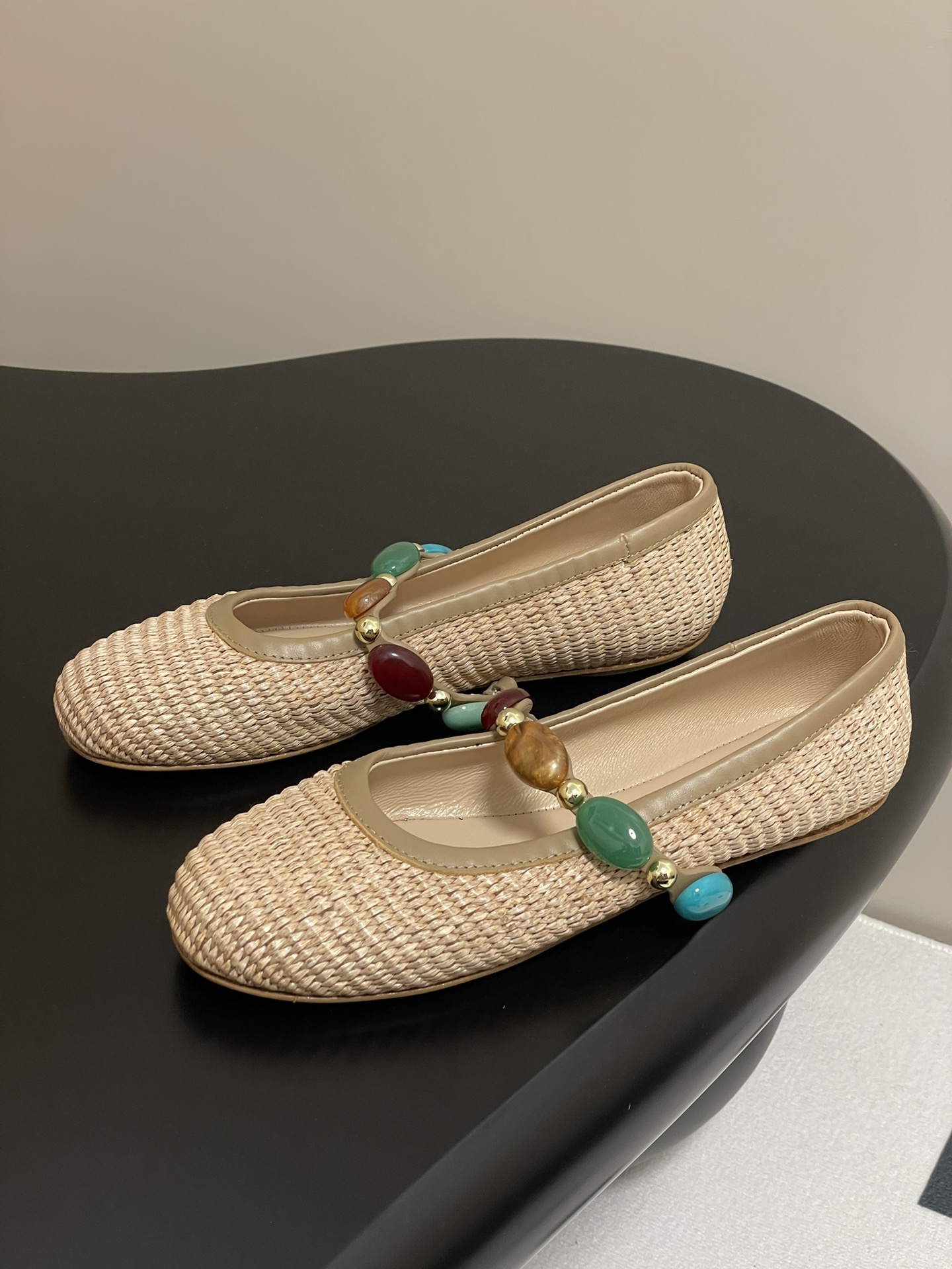 Gianvito Rossi Women's Ballet Flats with Gemstone Strap - Elegant and Comfy 4 i1743981510 7534 3