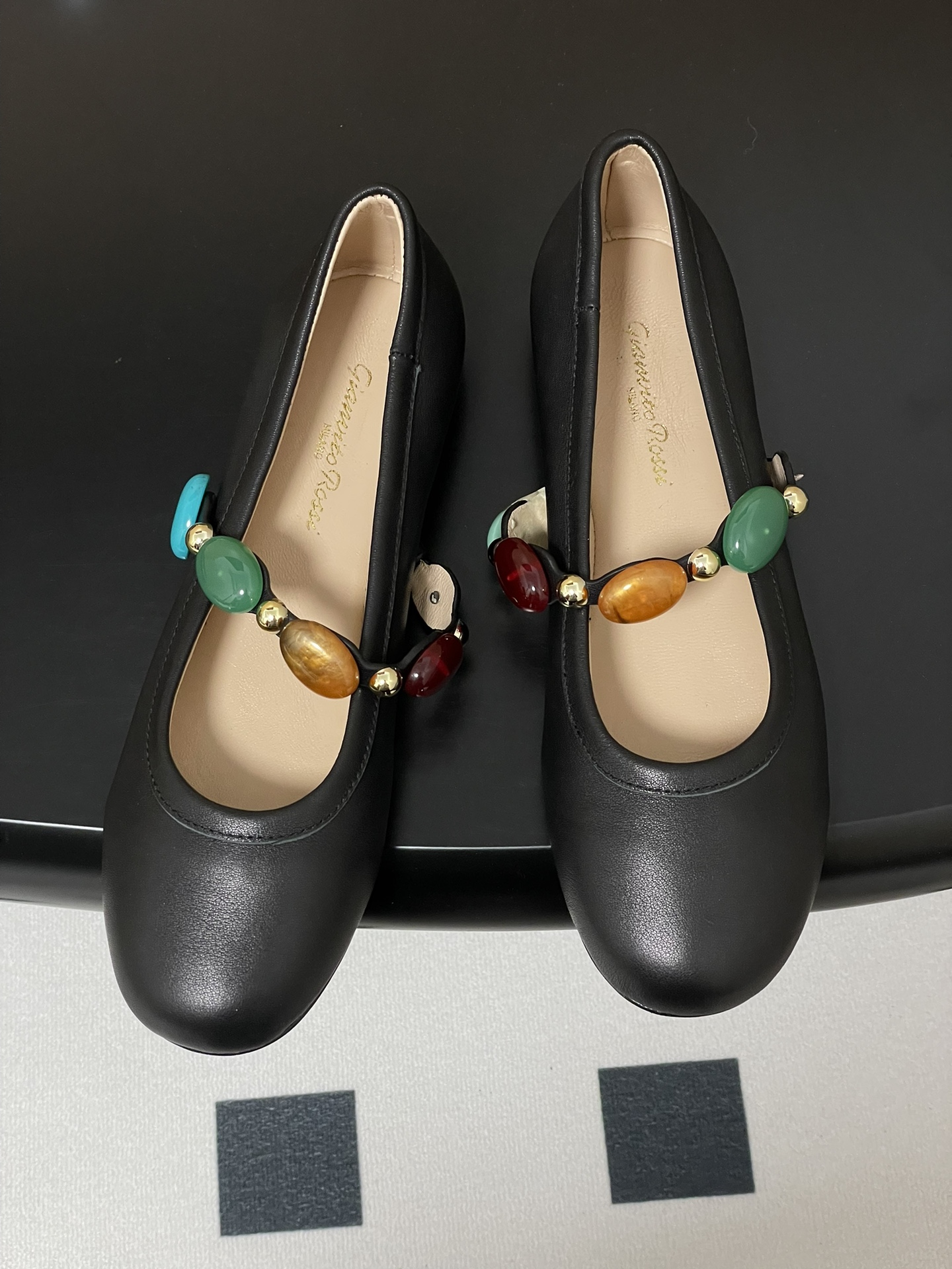 Gianvito Rossi Ballet Flats with Gemstone Strap - Elegant and Comfortable 3 i1743981580 4058 0