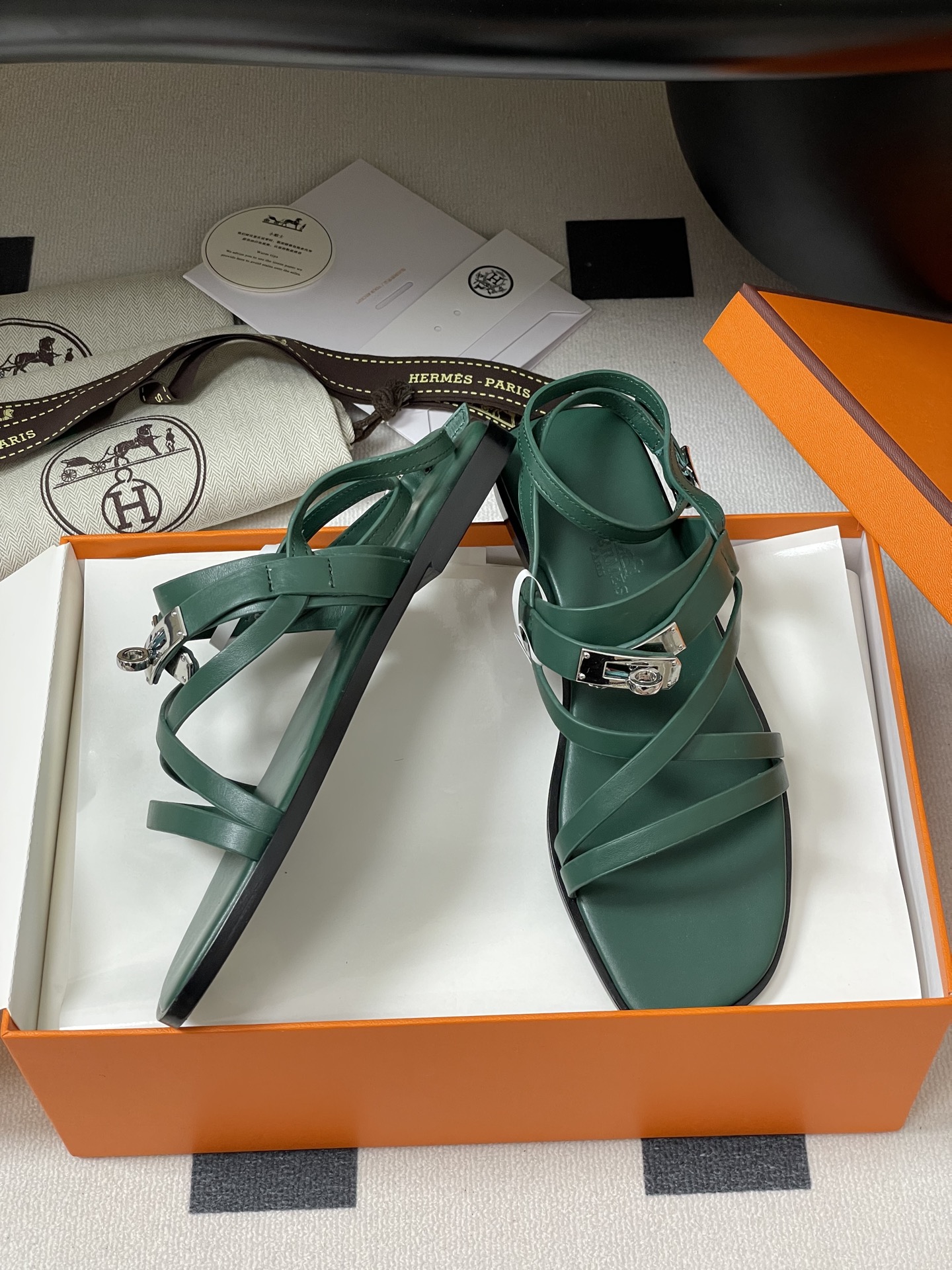 Hermes June Sandal: Kelly Buckle, Calfskin Leather, and Roman-Inspired Straps 7 i1745877535984 1989 0 1