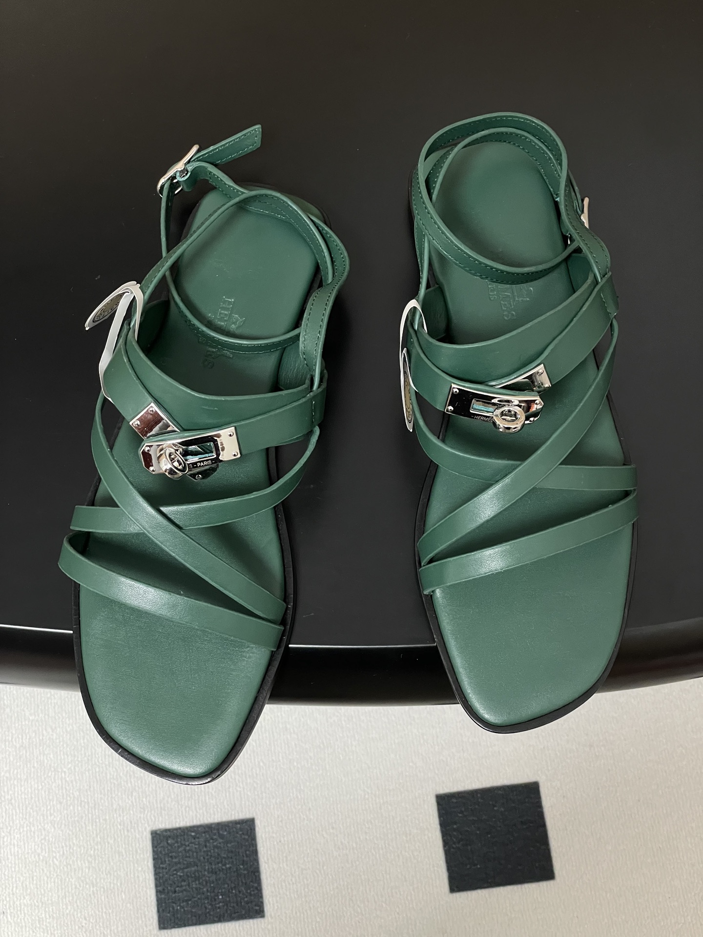 Hermes June Sandal: Kelly Buckle, Calfskin Leather, and Roman-Inspired Straps 3 i1745877538466 6798 0 7