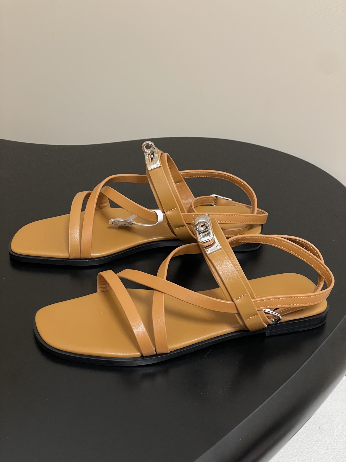 Hermes June Sandal: Kelly Buckle Leather Strappy Sandals for Women 4 i1745877721864 4439 0 8