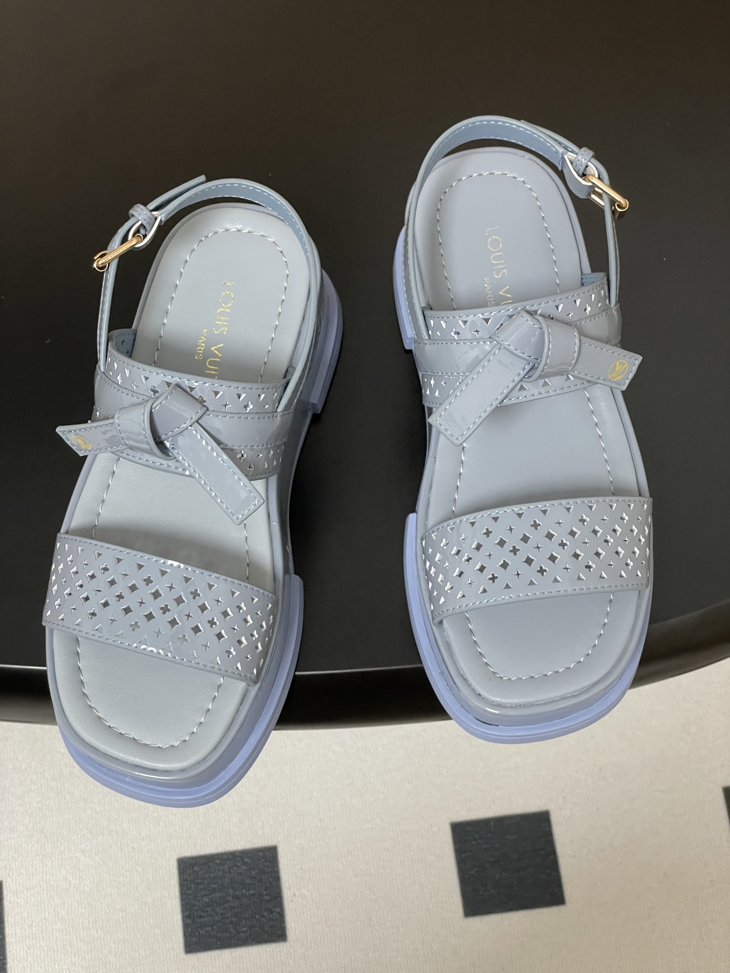 Louis Vuitton Maya Platform Sandals - Monogram Flower Perforated Leather 3 i1746301058545 8638 0 6