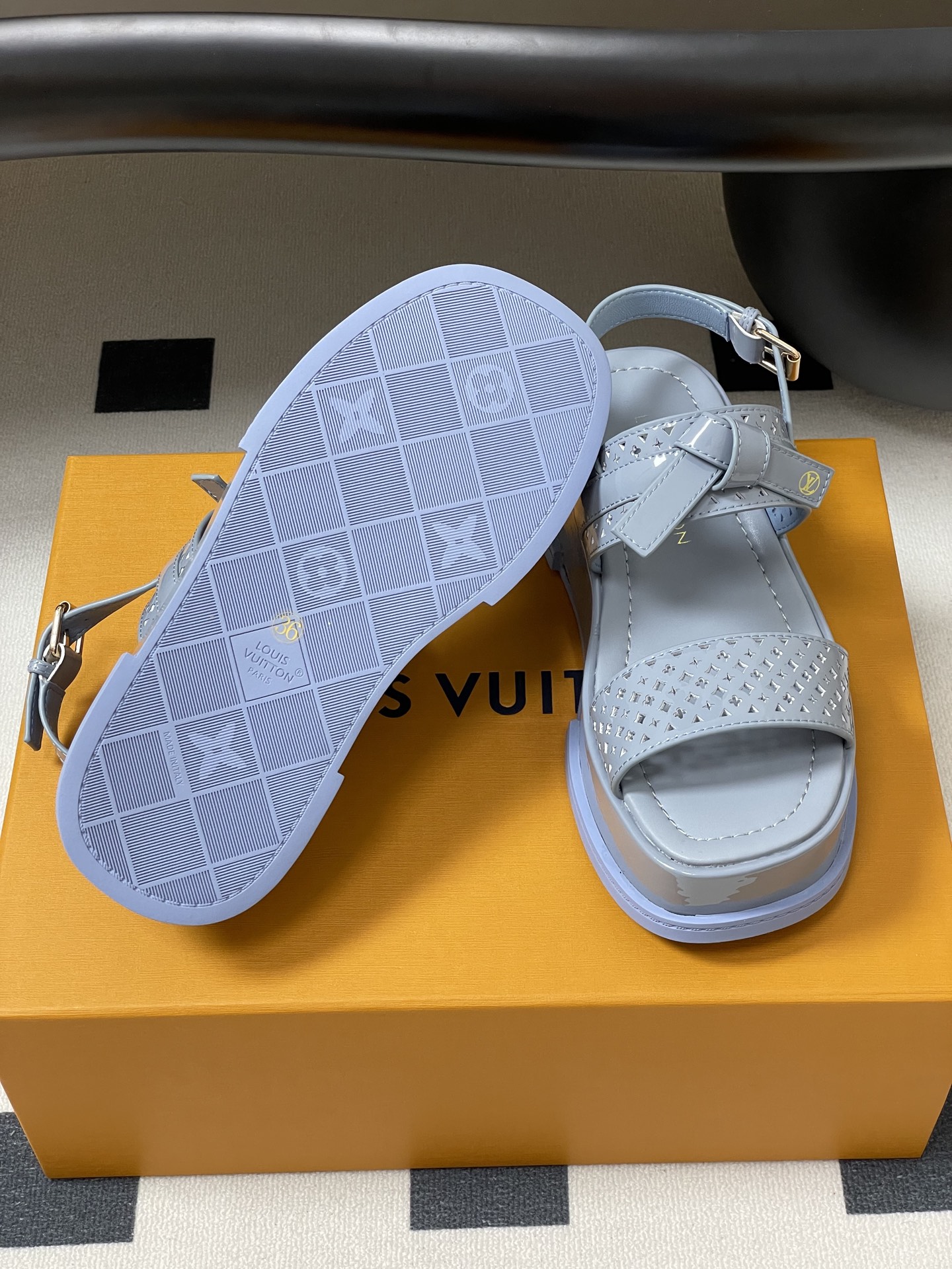 Louis Vuitton Maya Platform Sandals - Monogram Flower Perforated Leather 9 i1746301088358 9334 0 3