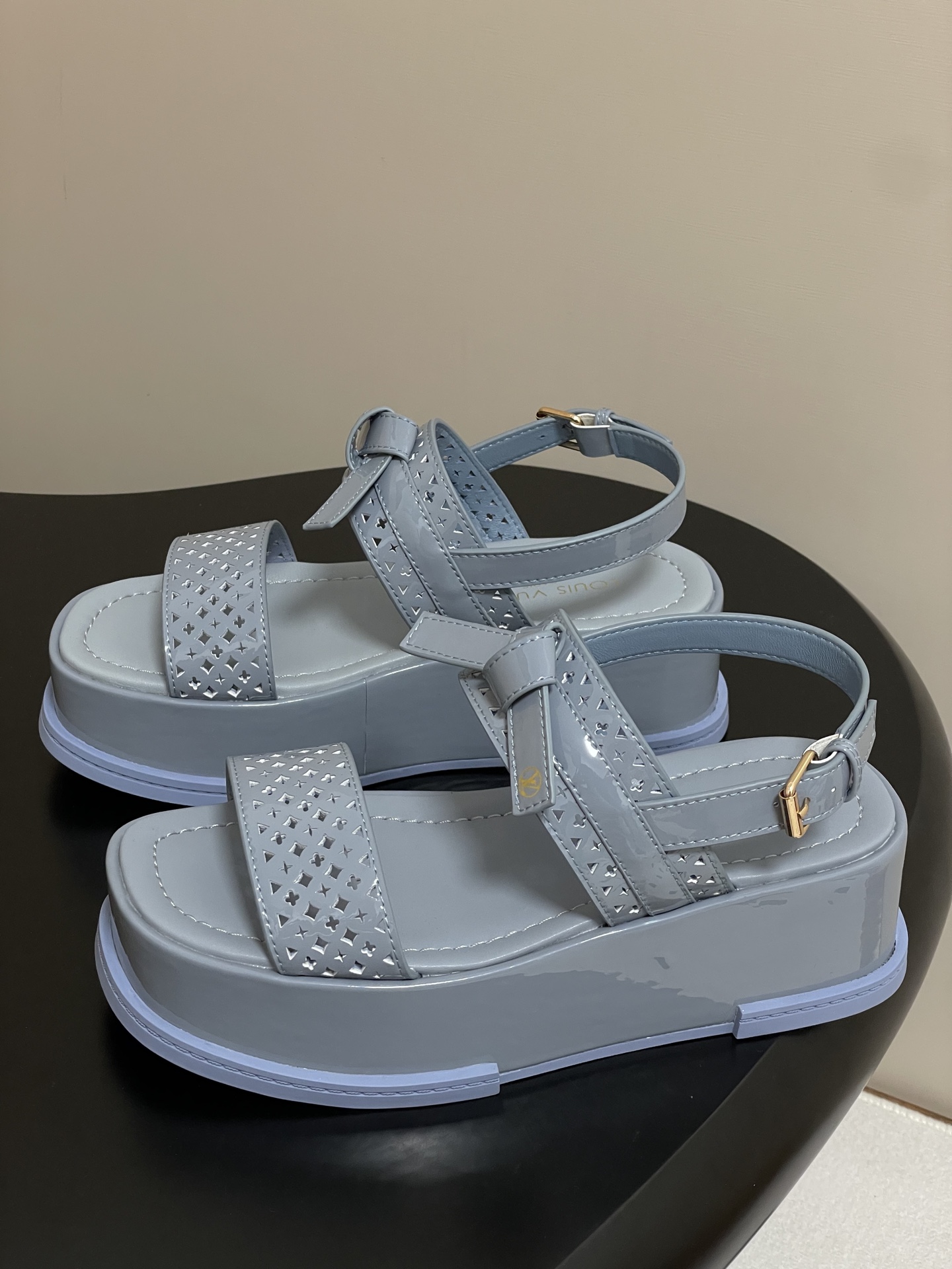 Louis Vuitton Maya Platform Sandals - Monogram Flower Perforated Leather 4 i1746301119055 2459 0 8