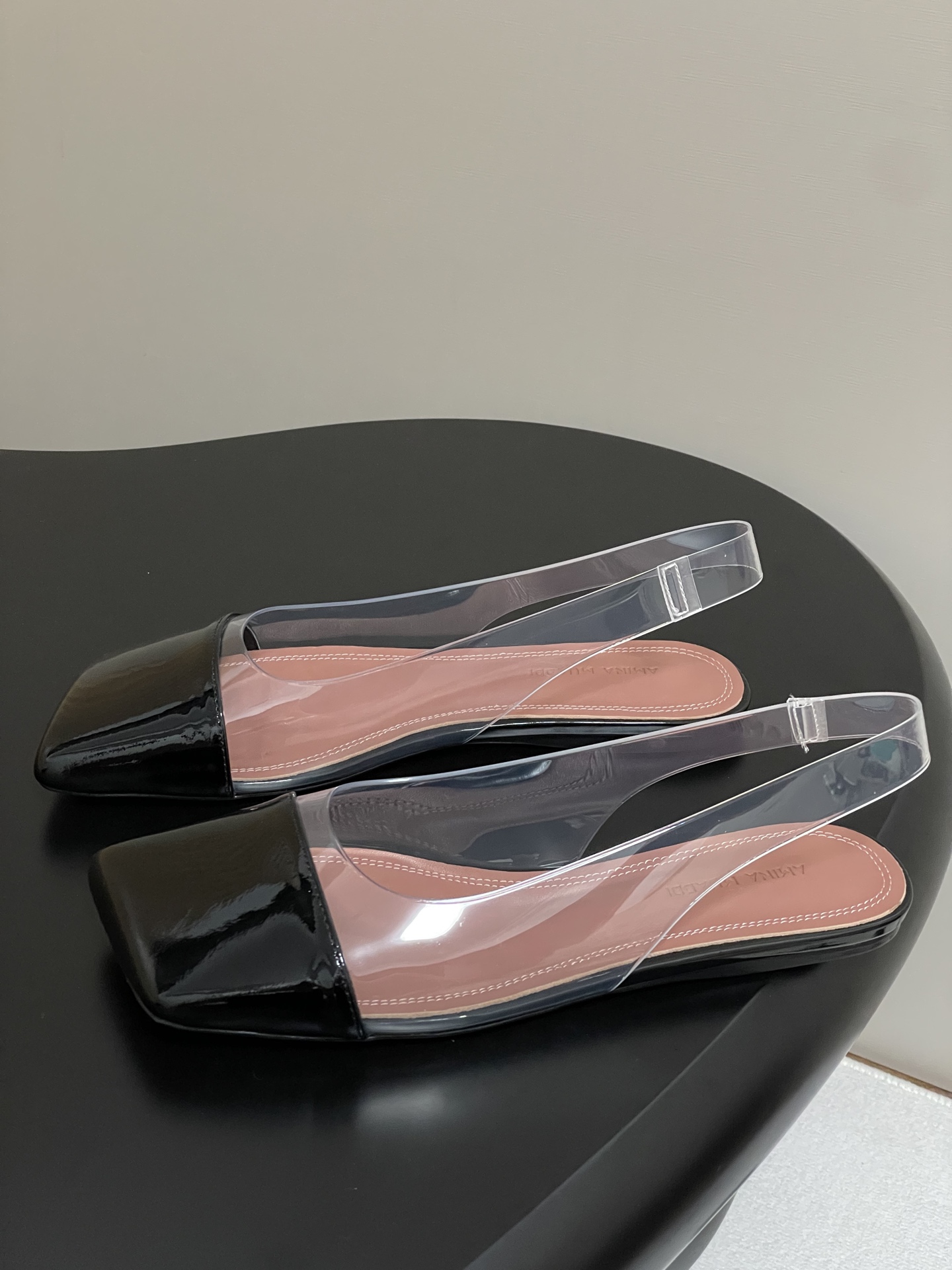 Amina Muaddi Women's Slingback Ballerinas with Patent Leather Toe Cap 4 i1746559373828 5705 0 8