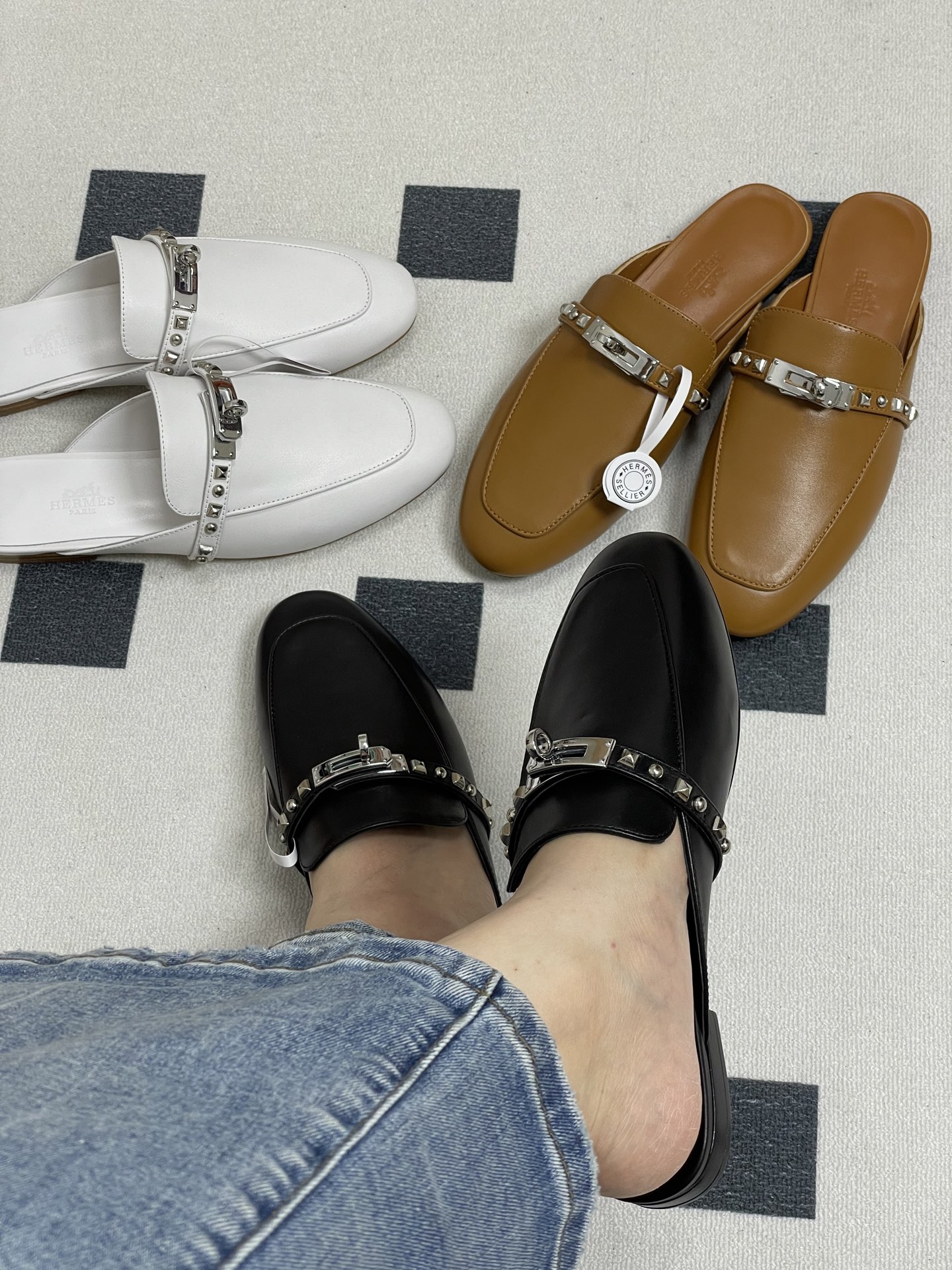 NO:392703,#Picking up the foot, half drag19860909#上脚图,半拖,Women's Shoes