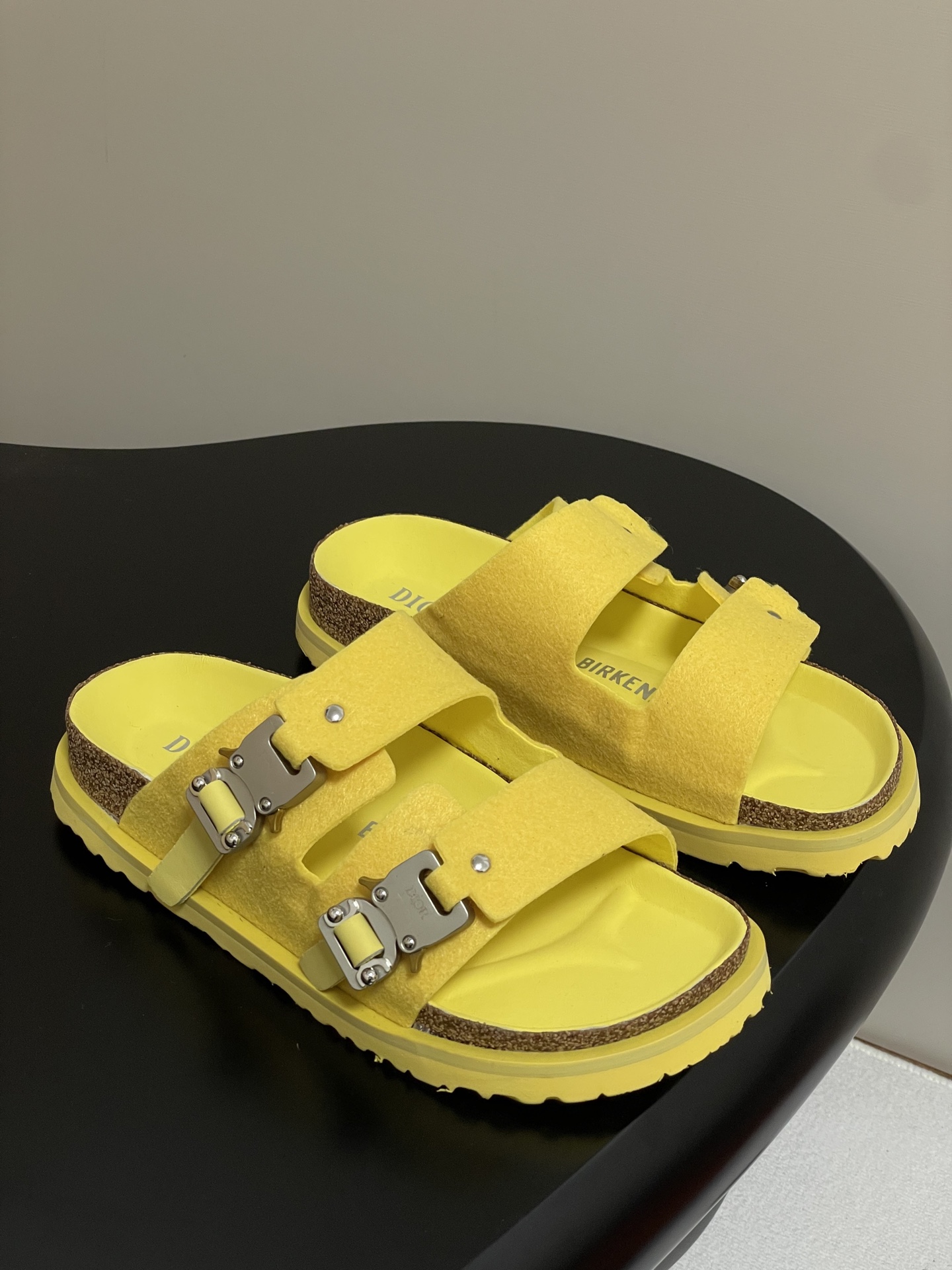 Dior x Birkenstock Milcno Yellow Sandal: Premium Leather, Adjustable Fit 2 i1747600078664 224 0 0