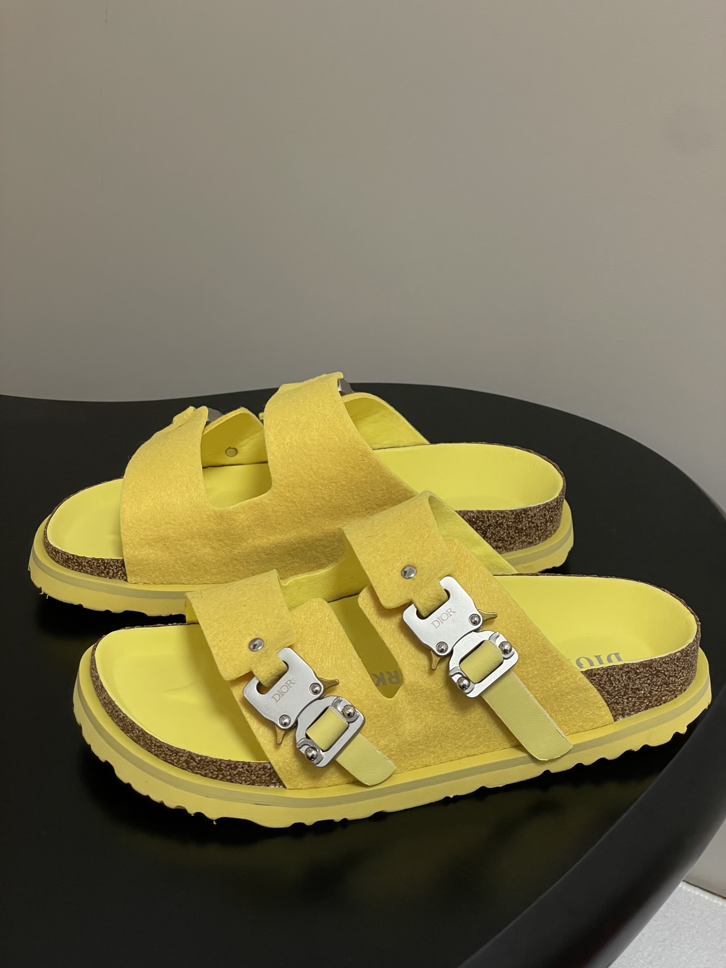 Dior x Birkenstock Milcno Yellow Sandal: Premium Leather, Adjustable Fit 4 i1747600157511 7422 0 8