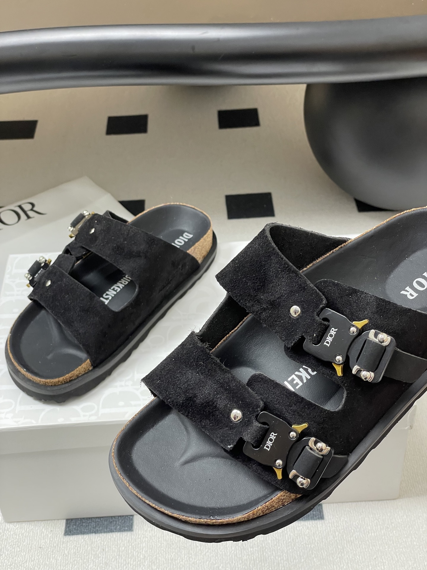 Dior x Birkenstock Milano Sandal: Premium Suede, Adjustable Straps, Unisex Style 10 i1747600273592 7309 0 6