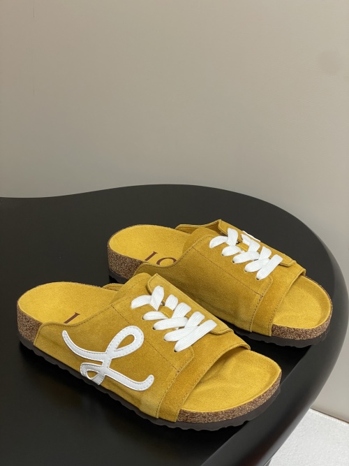 Loewe Suede Birkenstock-Style Sandals with Adjustable Straps and Flat Sole 1 Loewe Suede Birkenstock-Style Sandals with Adjustable Straps and Flat Sole