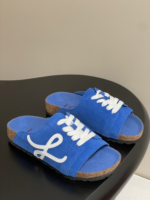 Loewe 25SS Suede Birkenstock-Style Couple Sandals - Comfortable & Stylish 1 Loewe 25SS Suede Birkenstock-Style Couple Sandals - Comfortable & Stylish