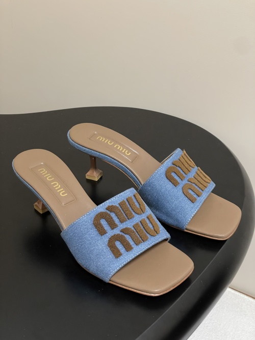 Miu Miu Logo Denim Heeled Sandals, Resort Style Essential, Comfortable & Chic 1 Miu Miu Logo Denim Heeled Sandals, Resort Style Essential, Comfortable & Chic