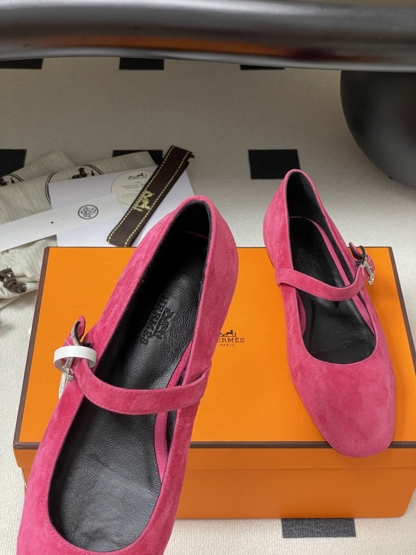 顶级品质Hermes 爱马仕🐎 H家25s早春新款 Jane系列H扣芭蕾舞鞋H字母钻扣玛丽珍平底单鞋小方