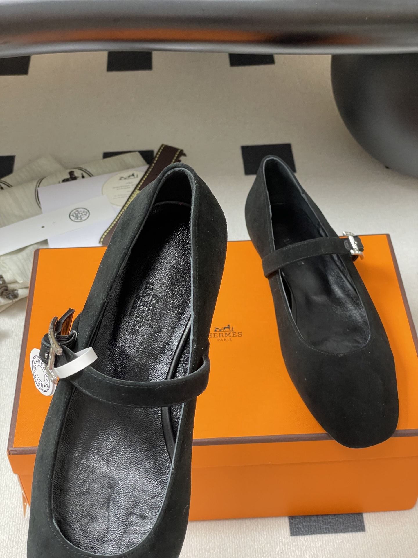 顶级品质Hermes 爱马仕🐎 H家25s早春新款 Jane系列H扣芭蕾舞鞋H字母钻扣玛丽珍平底单鞋小方 顶级品质Hermes 爱马仕🐎 H家25s早春新款 Jane系列H扣芭蕾舞鞋H字母钻扣玛丽珍平底单鞋小方