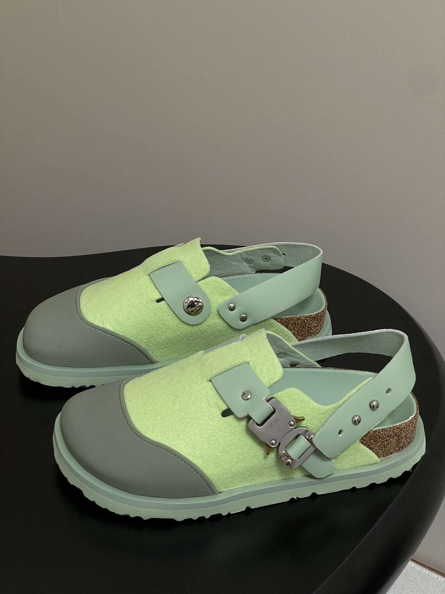 Dior x Birkenstock Milcno Sandals - Premium Leather & Wool, Adjustable Straps 4 i1750194855710 9979 0 8