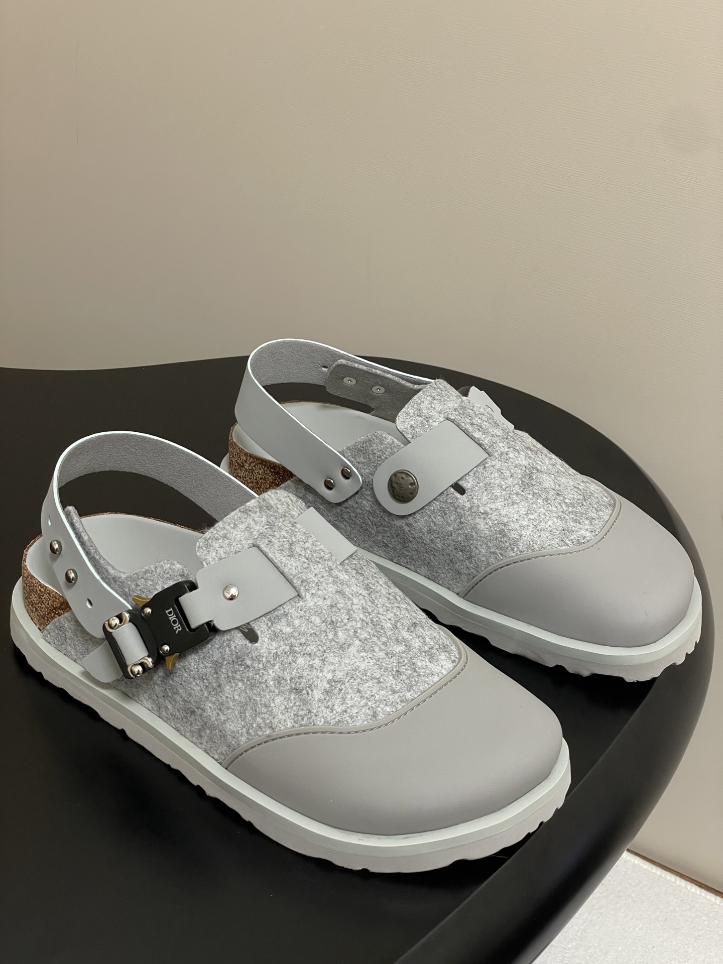 Dior x Birkenstock Milcno Sandals: Premium Leather & Wool Blend, Adjustable Fit 1 i1750194898642 7774 0 7