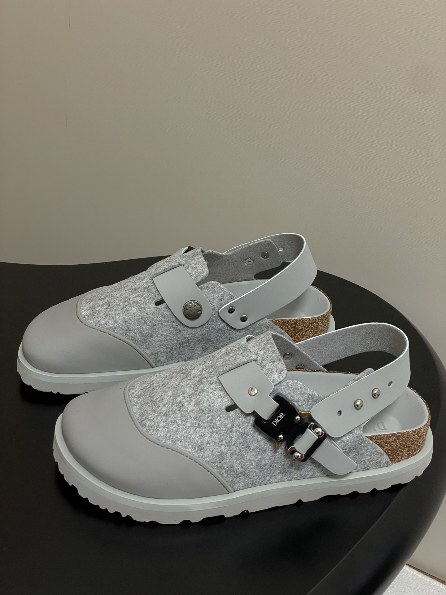 Dior x Birkenstock Milcno Sandals: Premium Leather & Wool Blend, Adjustable Fit 3 i1750194900282 3154 0 8