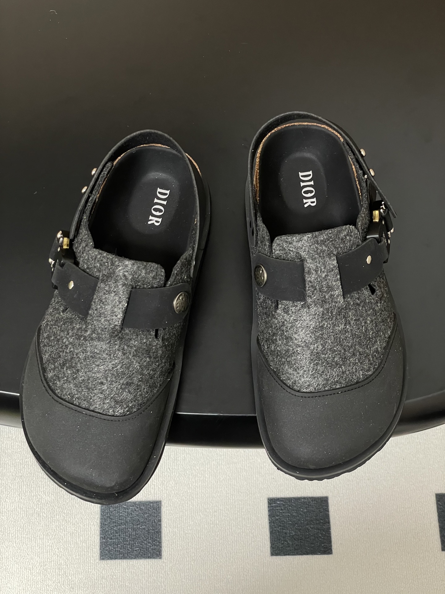 Dior x Birkenstock Milano Sandals - Premium Leather & Wool, Adjustable Fit 2 i1750194917669 98 0 6