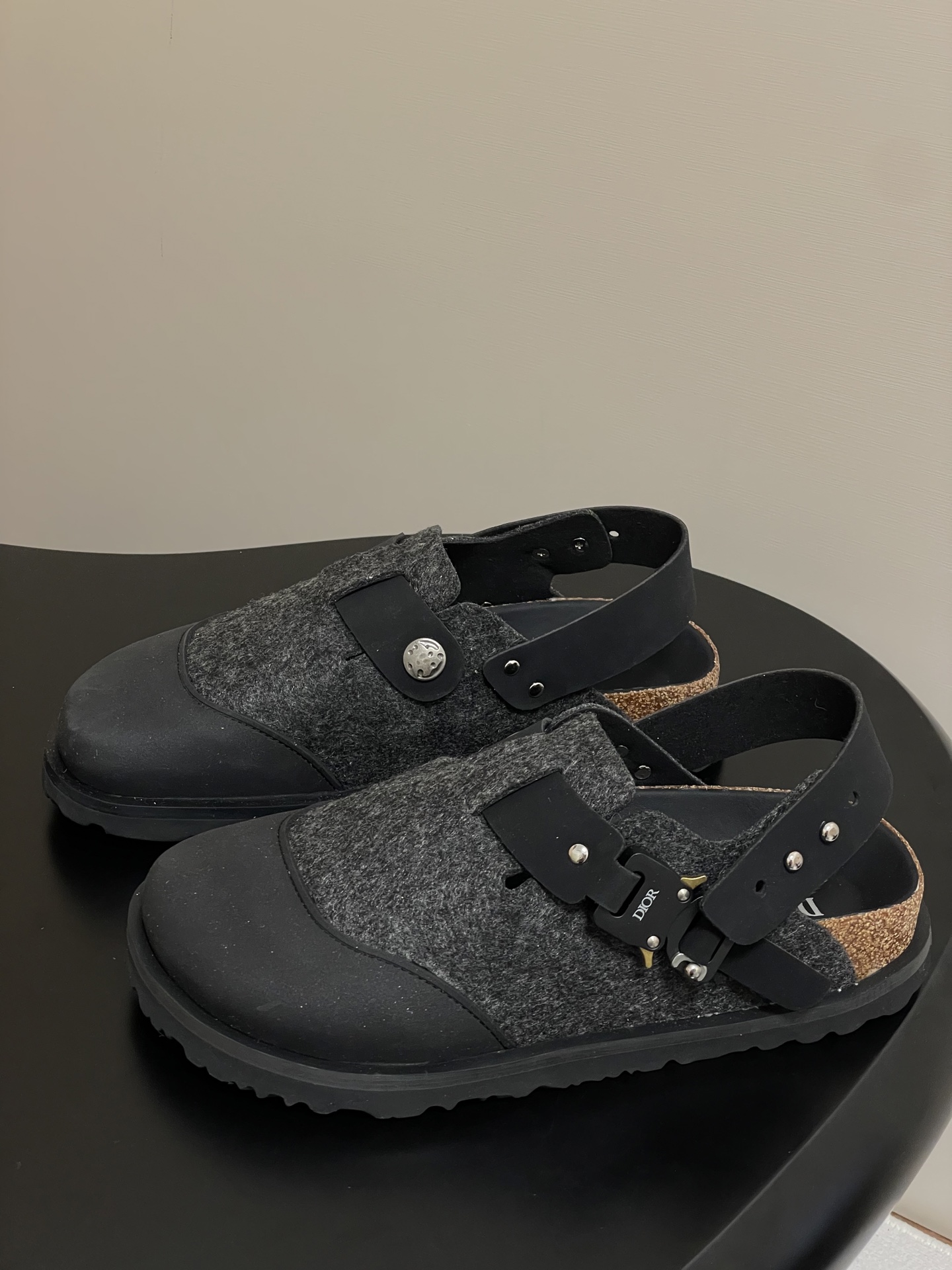 Dior x Birkenstock Milano Sandals - Premium Leather & Wool, Adjustable Fit 3 i1750194919371 5219 0 8