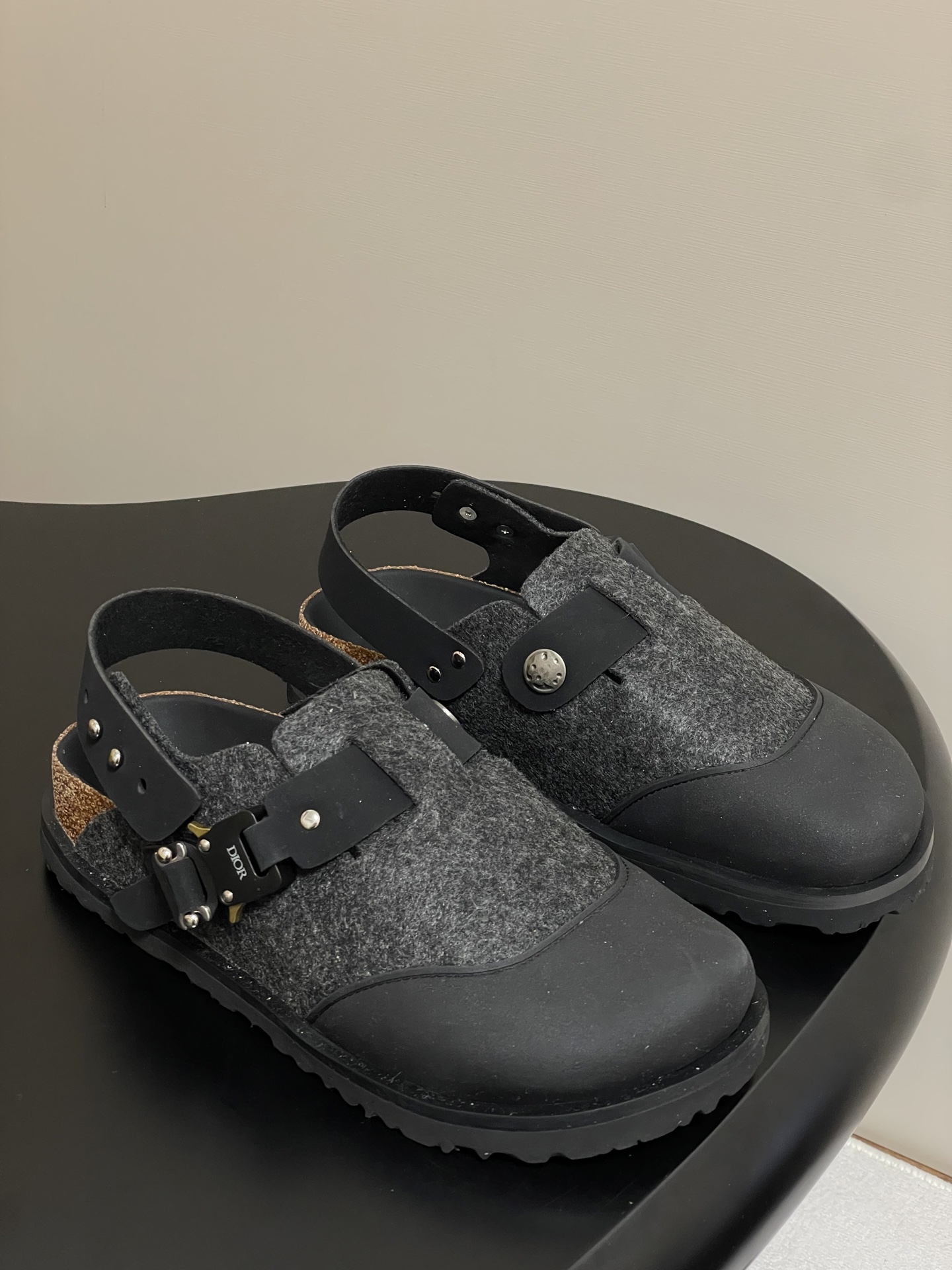 Dior x Birkenstock Milano Sandals - Premium Leather & Wool, Adjustable Fit 1 i1750194919374 5682 0 7