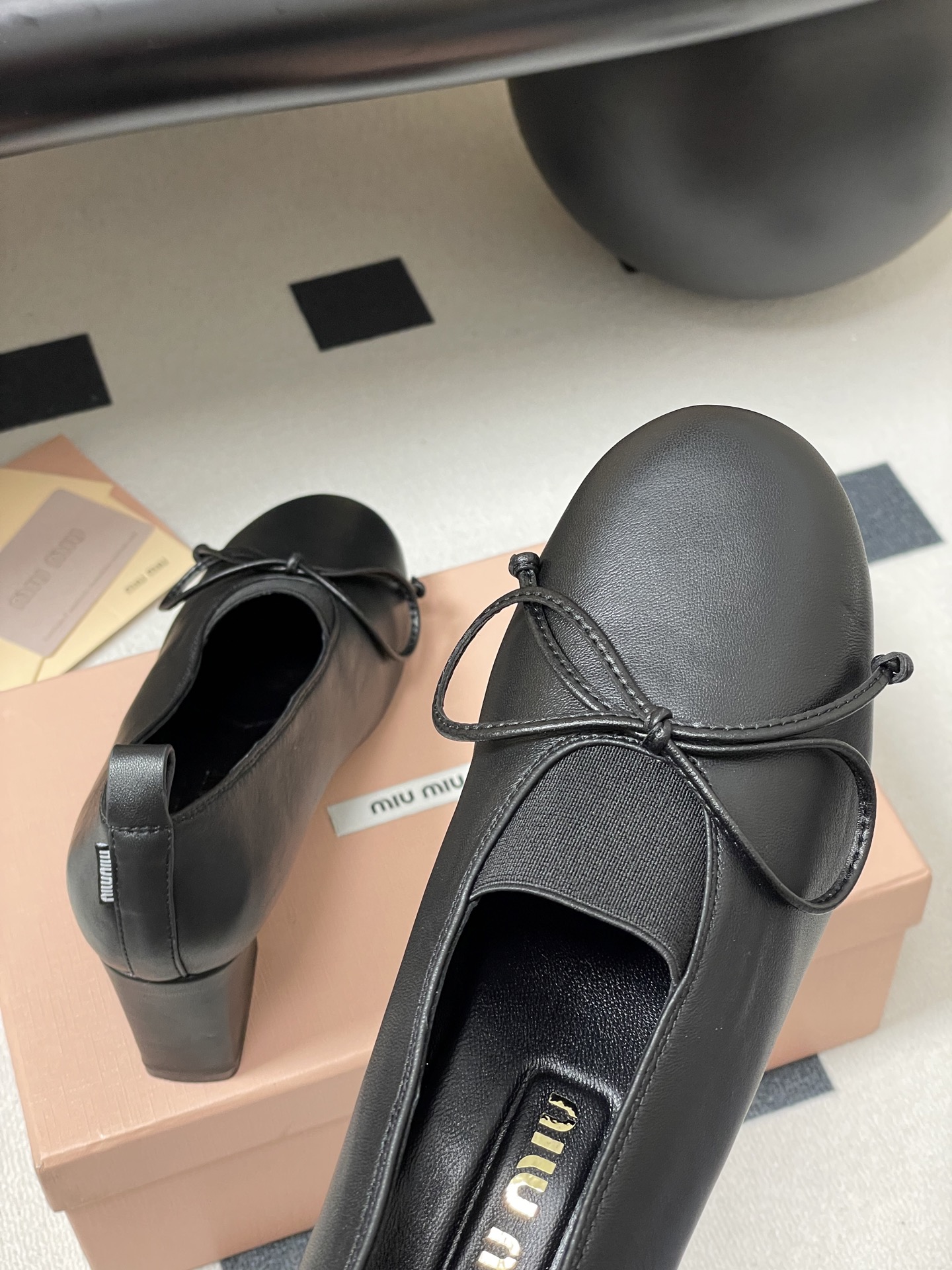 Miu Miu Leather Mary Jane Pumps with Bow Detail - Elegant Comfort 9 i1750195054640 3709 0 3