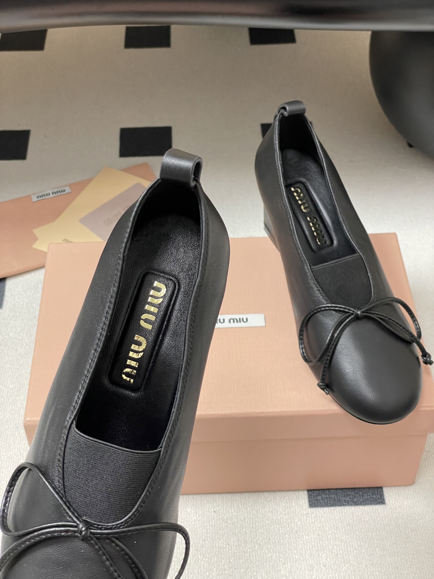 Miu Miu Leather Mary Jane Pumps with Bow Detail - Elegant Comfort 7 i1750195056334 8349 0 1