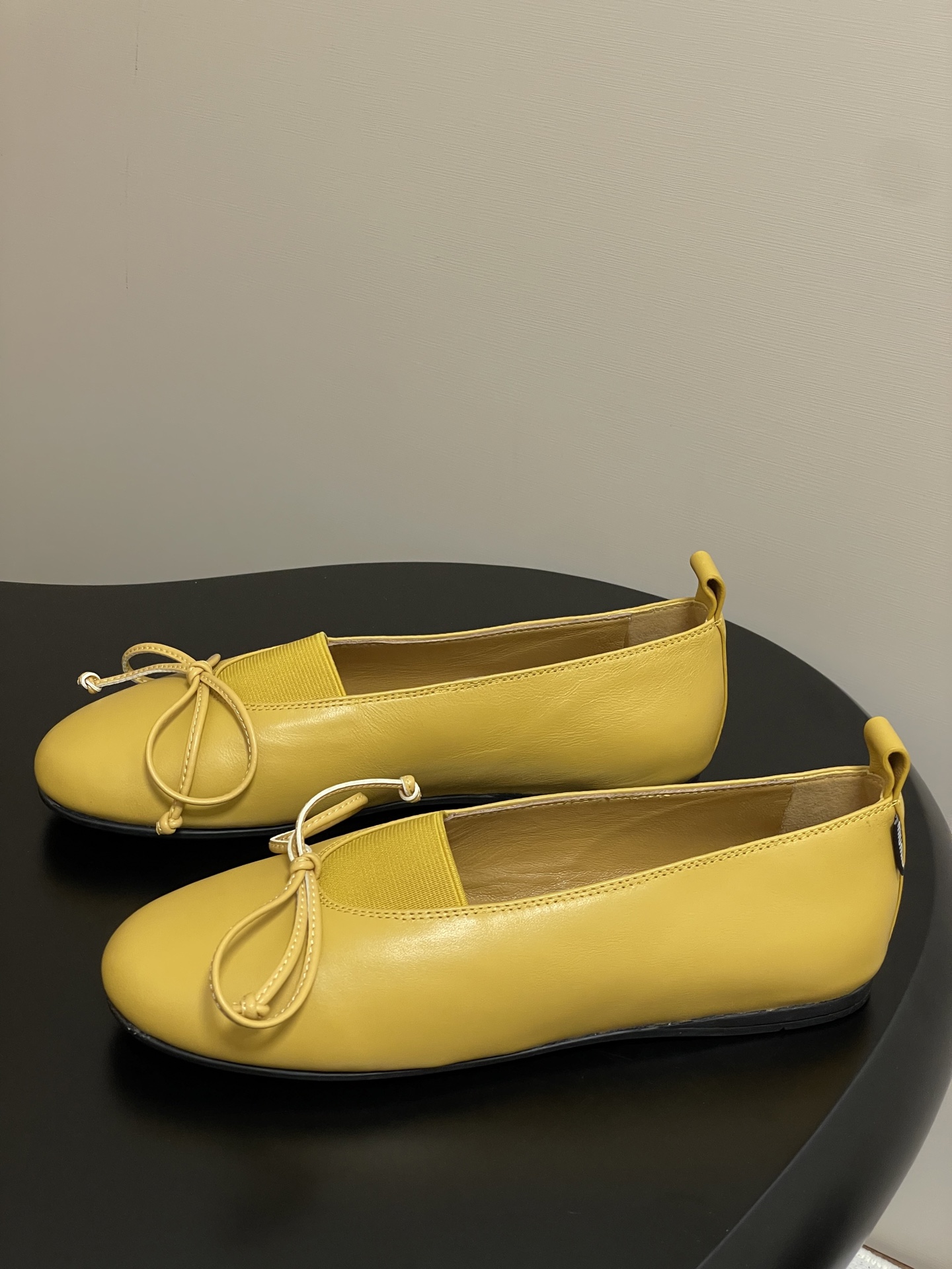 Miu Miu Women's Yellow Leather Ballerinas with Bow Accent, Sizes 35-39 3 i1750195110777 2593 0 1