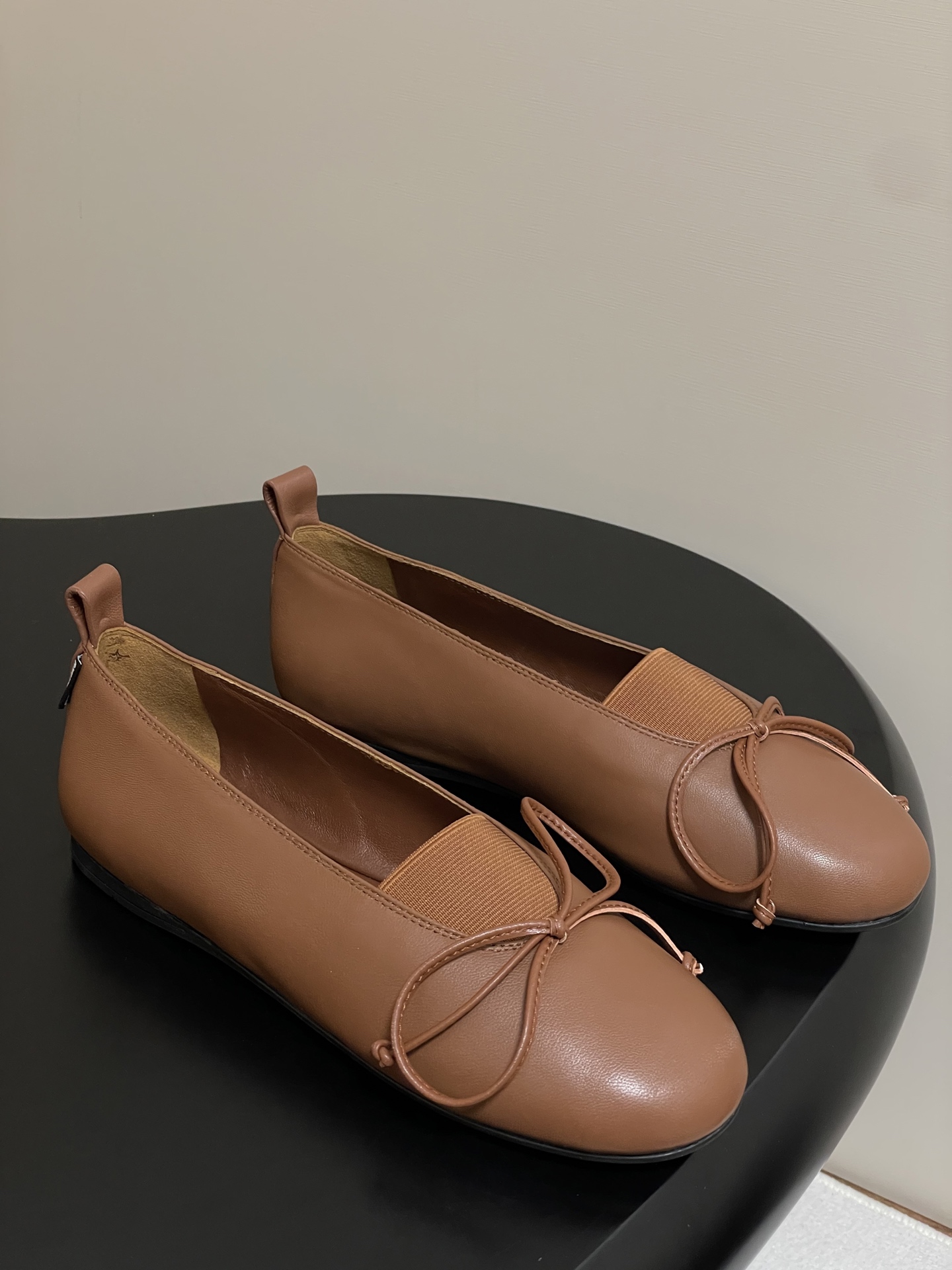 Miu Miu Women's Leather Ballerina Flats with Bow Accent - Chic and Comfortable 1 i1750195132342 796 0 7