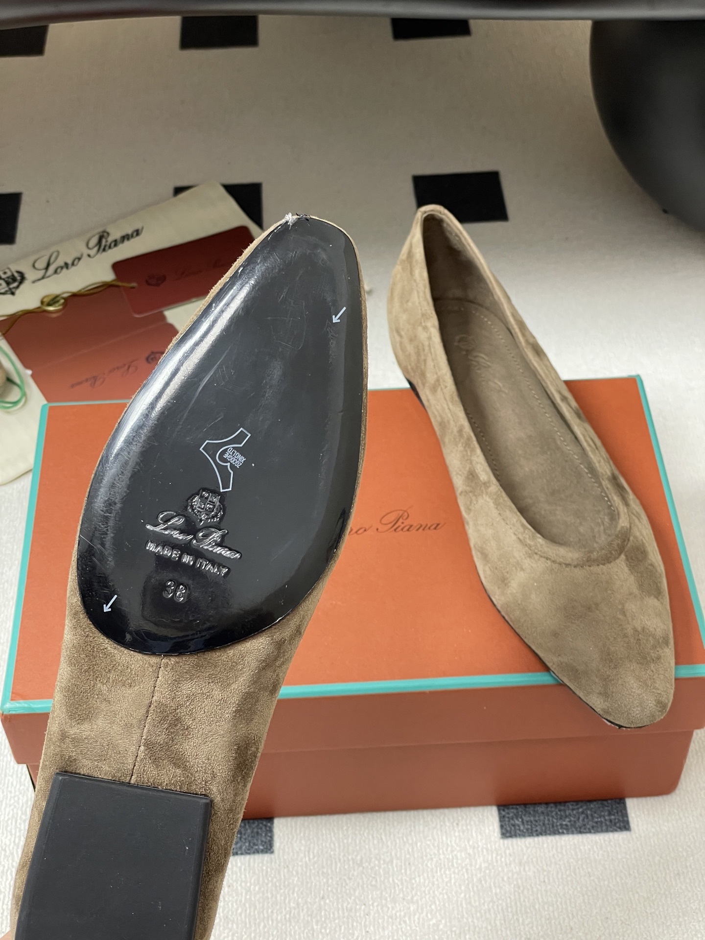 Loro Piana Ballet Shoes: Urban Style in Fine Sheep Leather, Italian Craftsmanship. - 图片 8