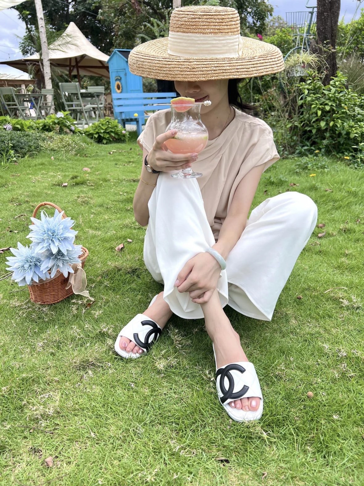 NO:444358,Kang Peng was amazed by the rare Chanel vintage meridian slippers, slippers, chanel, slippers19860909又被康鹏惊艳到了绝版稀有的Chanel vintage中古拖鞋,拖鞋,chanel,slippers,Women's Shoes