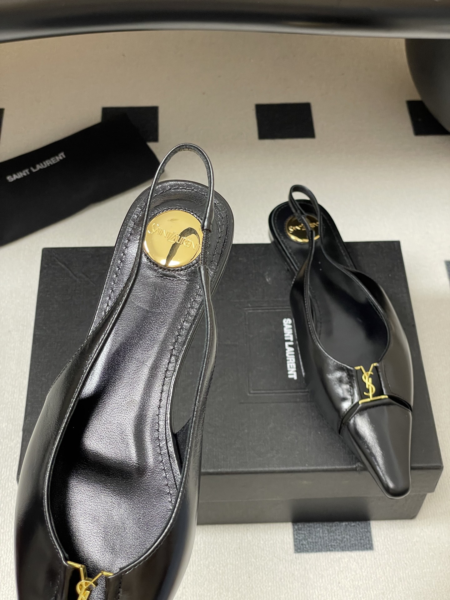 “Saint Laurent Women’s Shoes: Luxurious Cow and Sheep Skin, Italian Soles, Sizes 35-39” - 图片 7