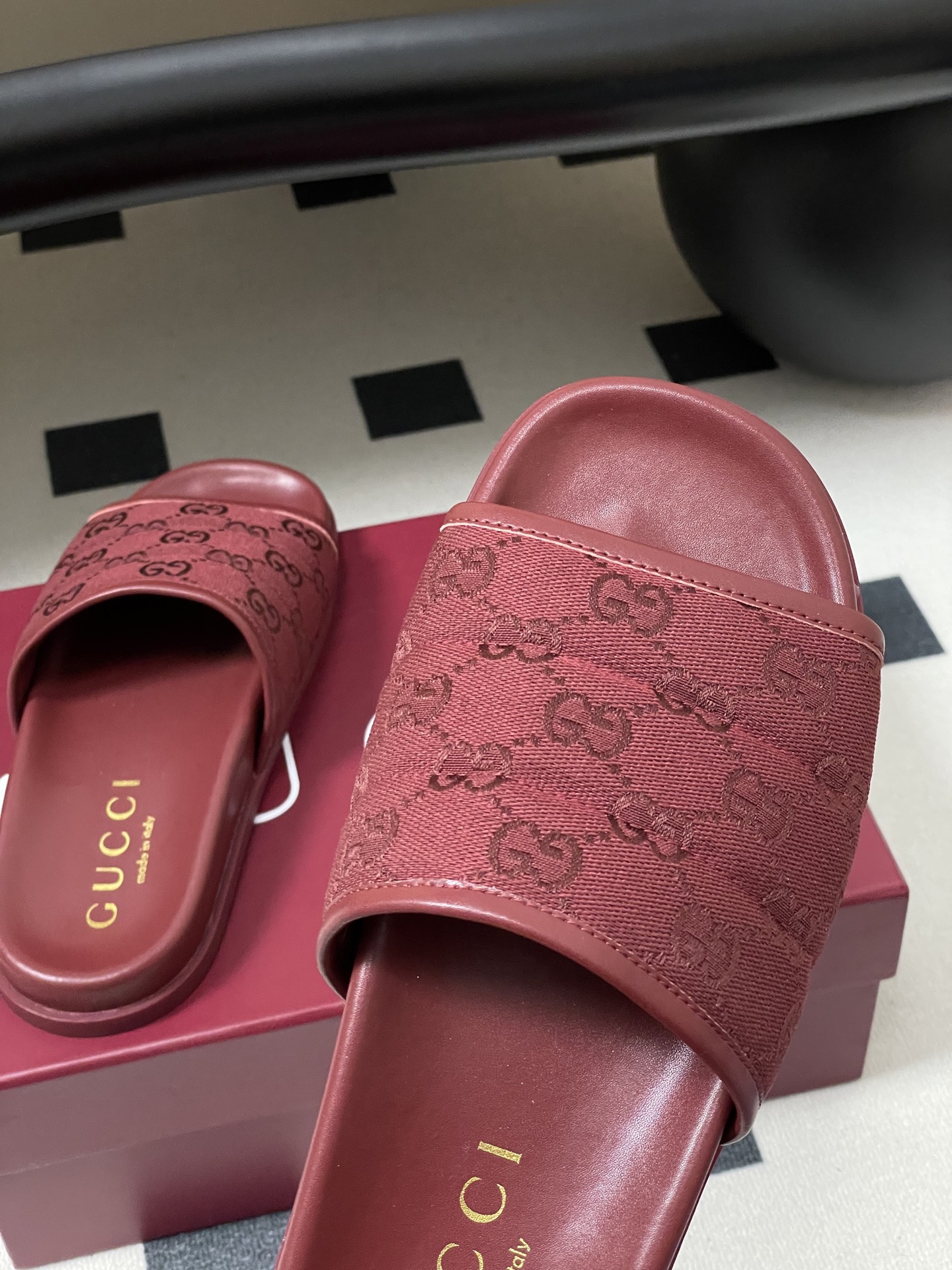 Gucci Lido Double G Logo Canvas Platform Beach Sandals - Summer Style 10 i1754862766868 9432 0 6