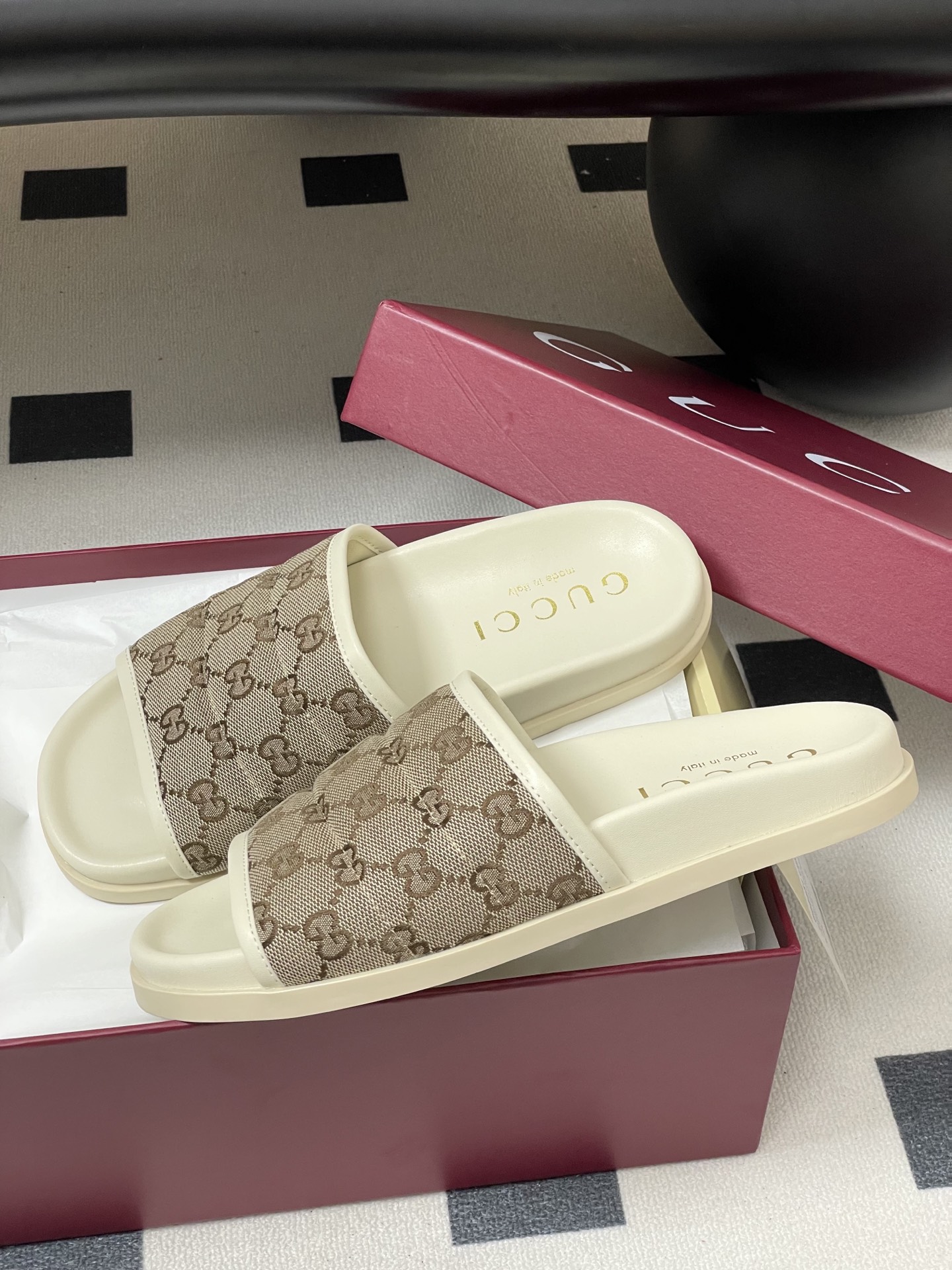 Gucci Lido Double G Logo Espadrille Platform Slide Sandals 5 i1754862804275 430 0 7