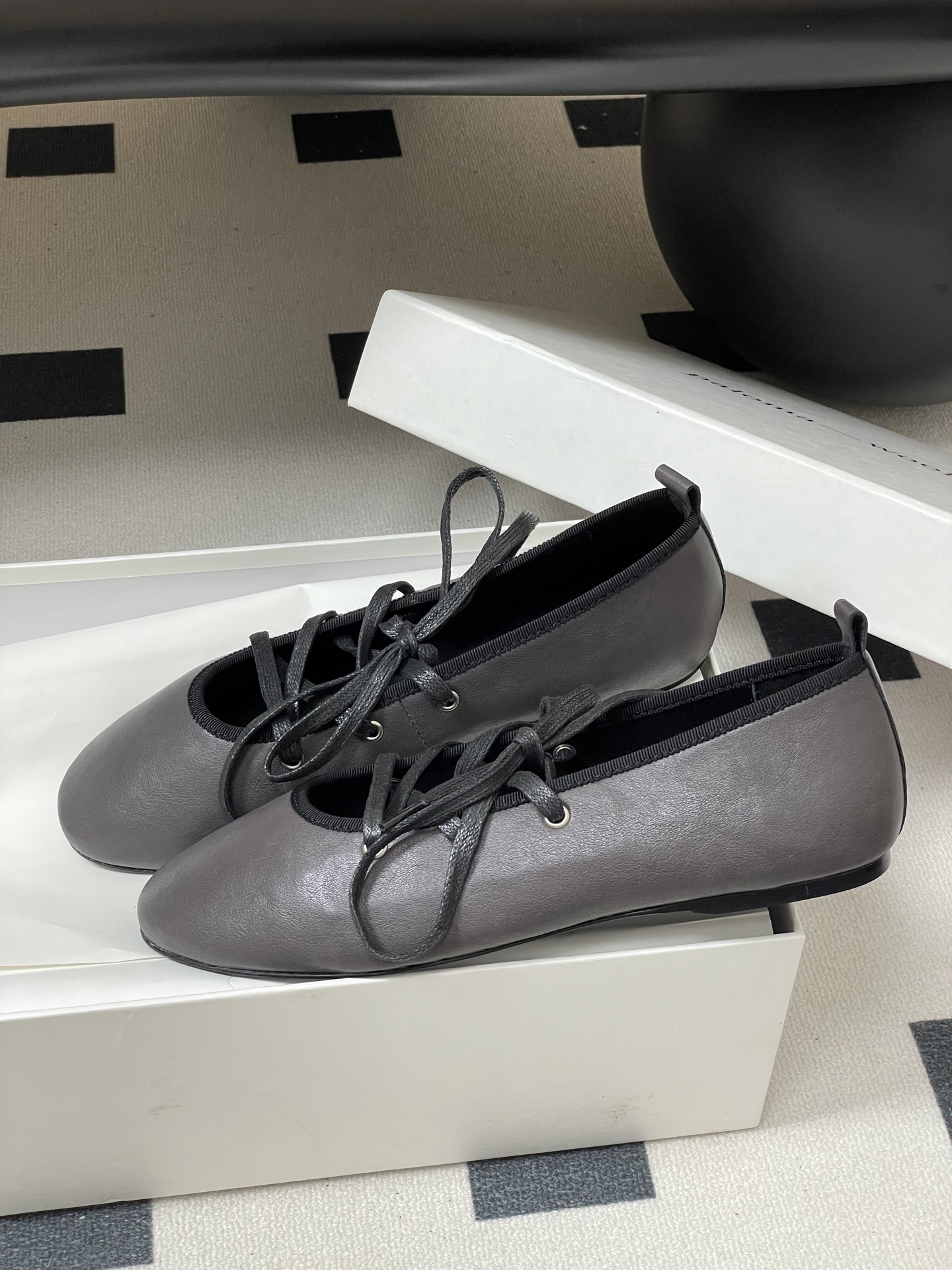 Paloma Wool 2025 Ballet Flats, Women's Lace-Up Leather Mary Jane Shoes 5 i1754940760892 9362 0 7