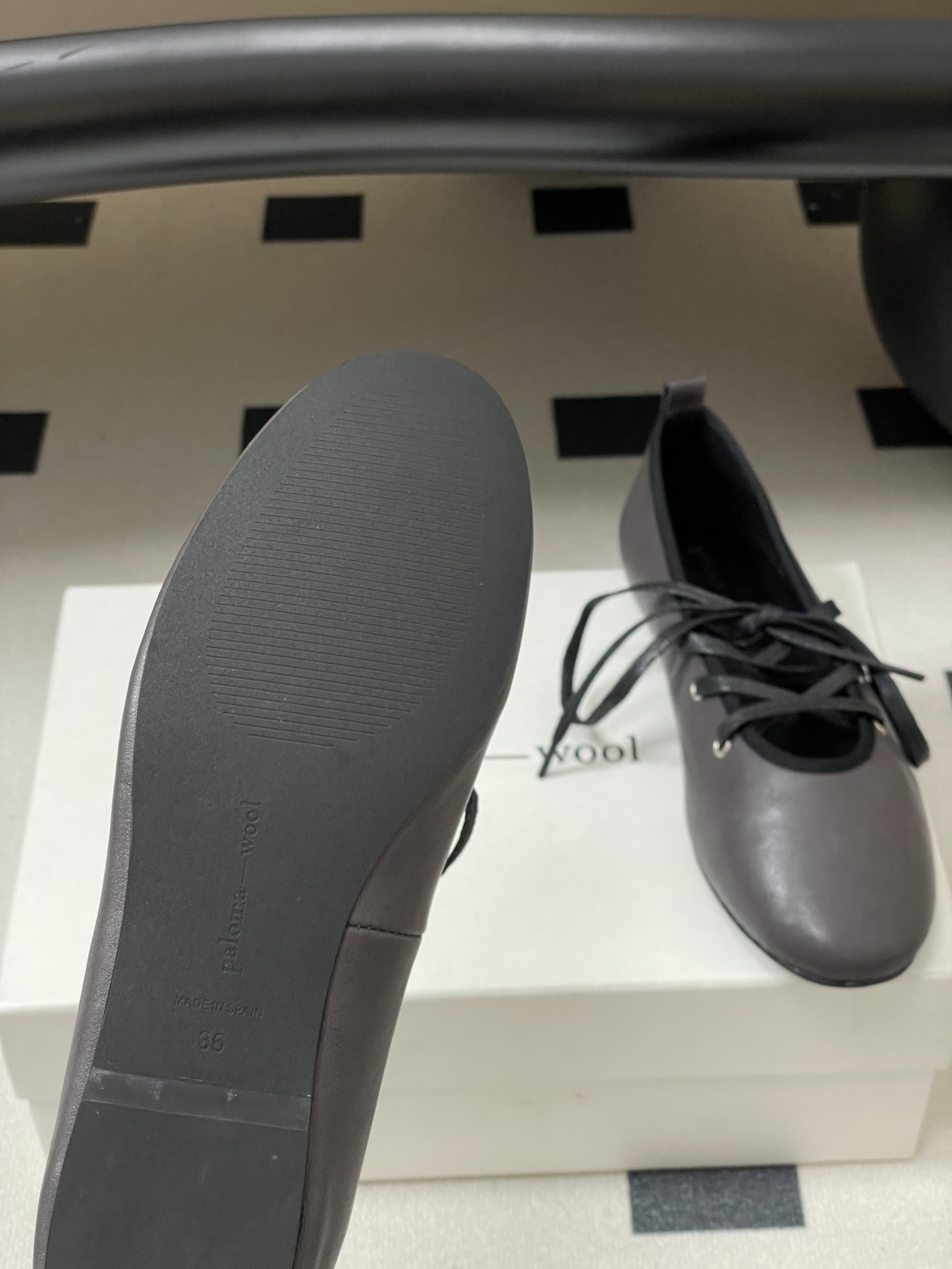 Paloma Wool 2025 Ballet Flats, Women's Lace-Up Leather Mary Jane Shoes 9 i1754940762682 7105 0 5