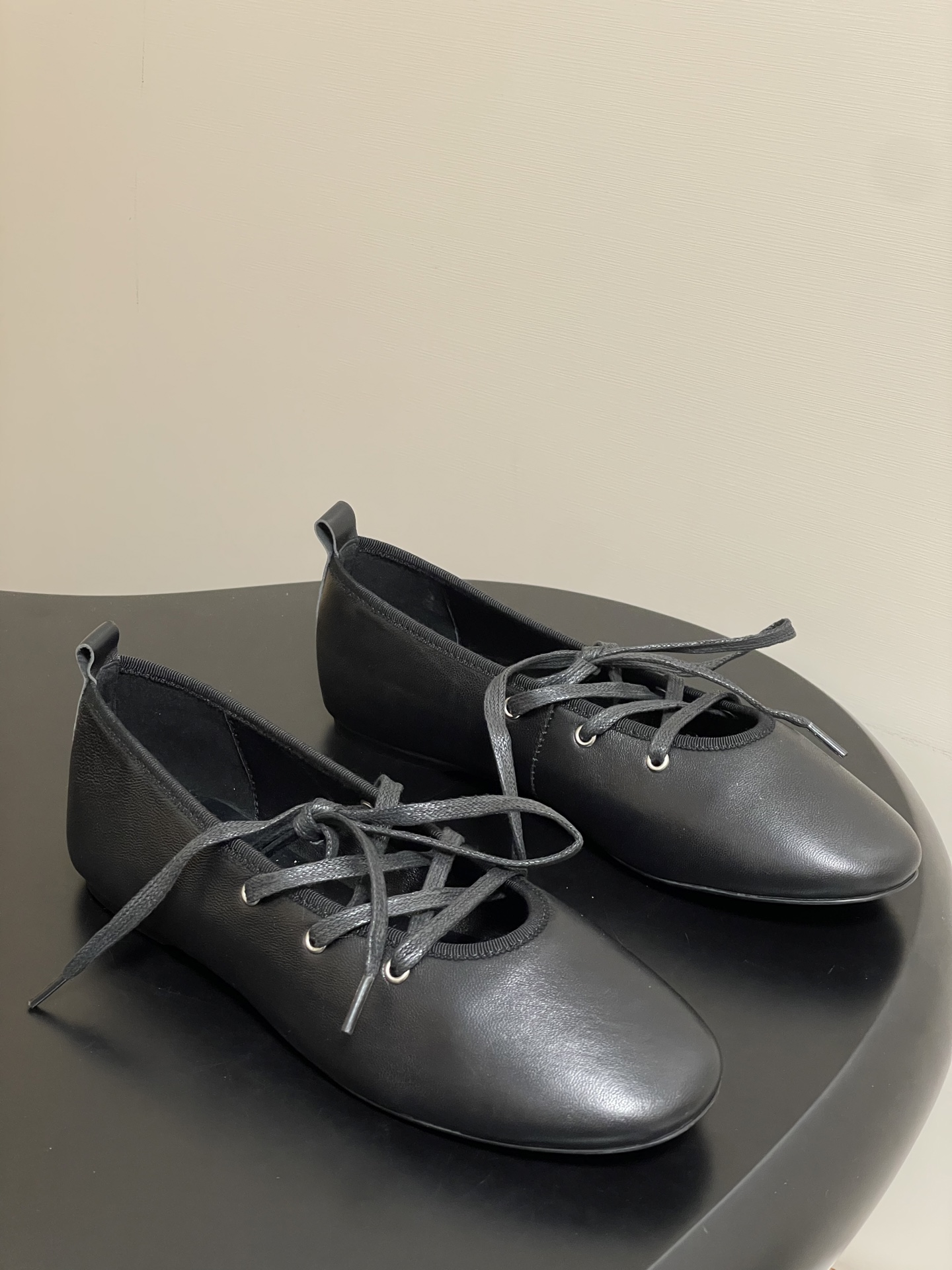 Paloma Wool Ballet Flats 2025 New Autumn Lace-Up Mary Jane Shoes