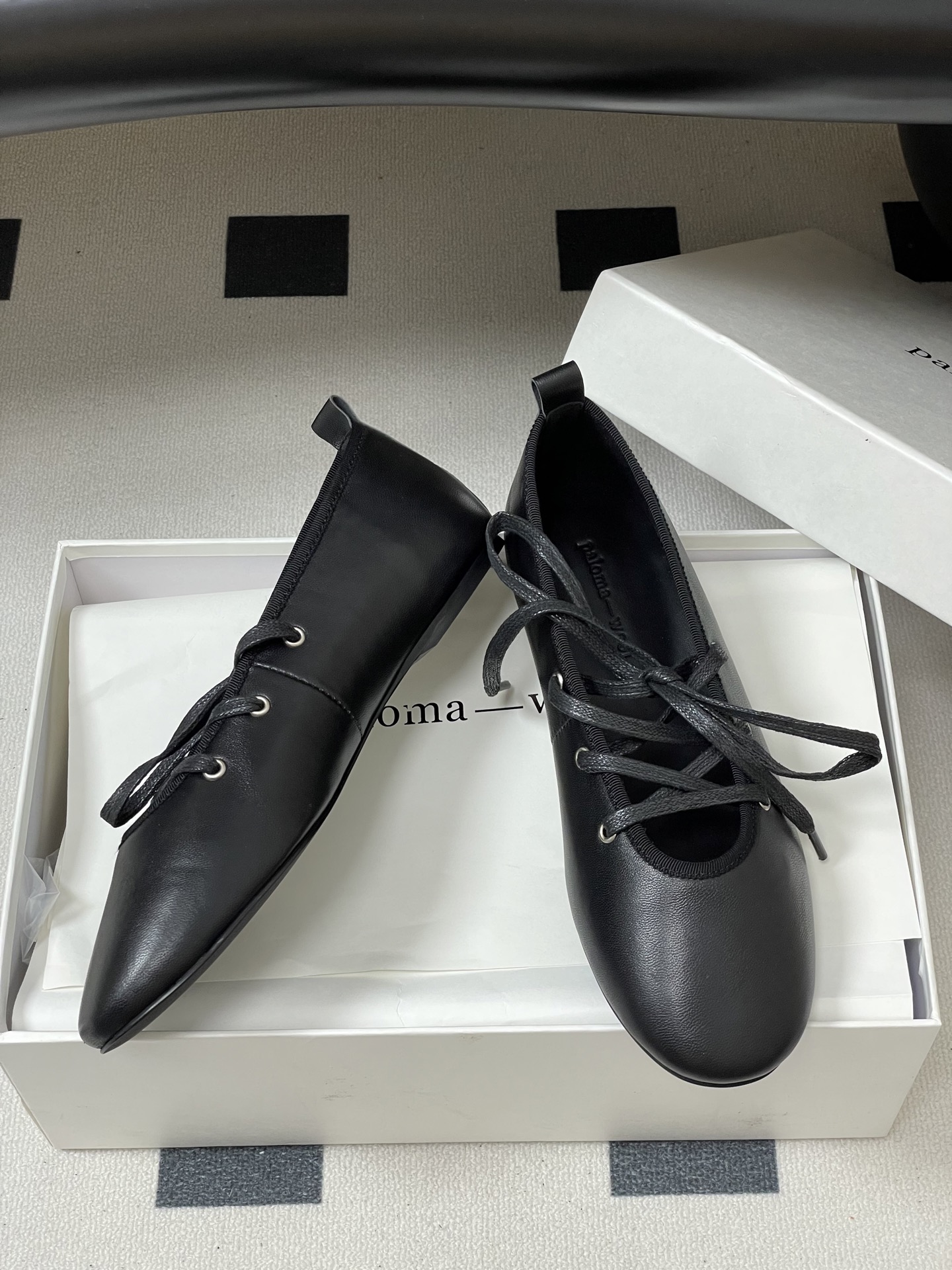 Paloma Wool Ballet Flats 2025 New Autumn Lace-Up Mary Jane Shoes 7 i1754940792734 2379 0 5