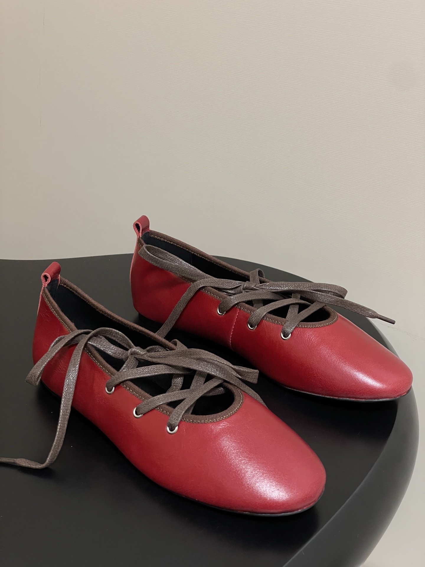 Paloma Wool 2025 Ballet Flats - Vintage Lace-Up Mary Jane Shoes