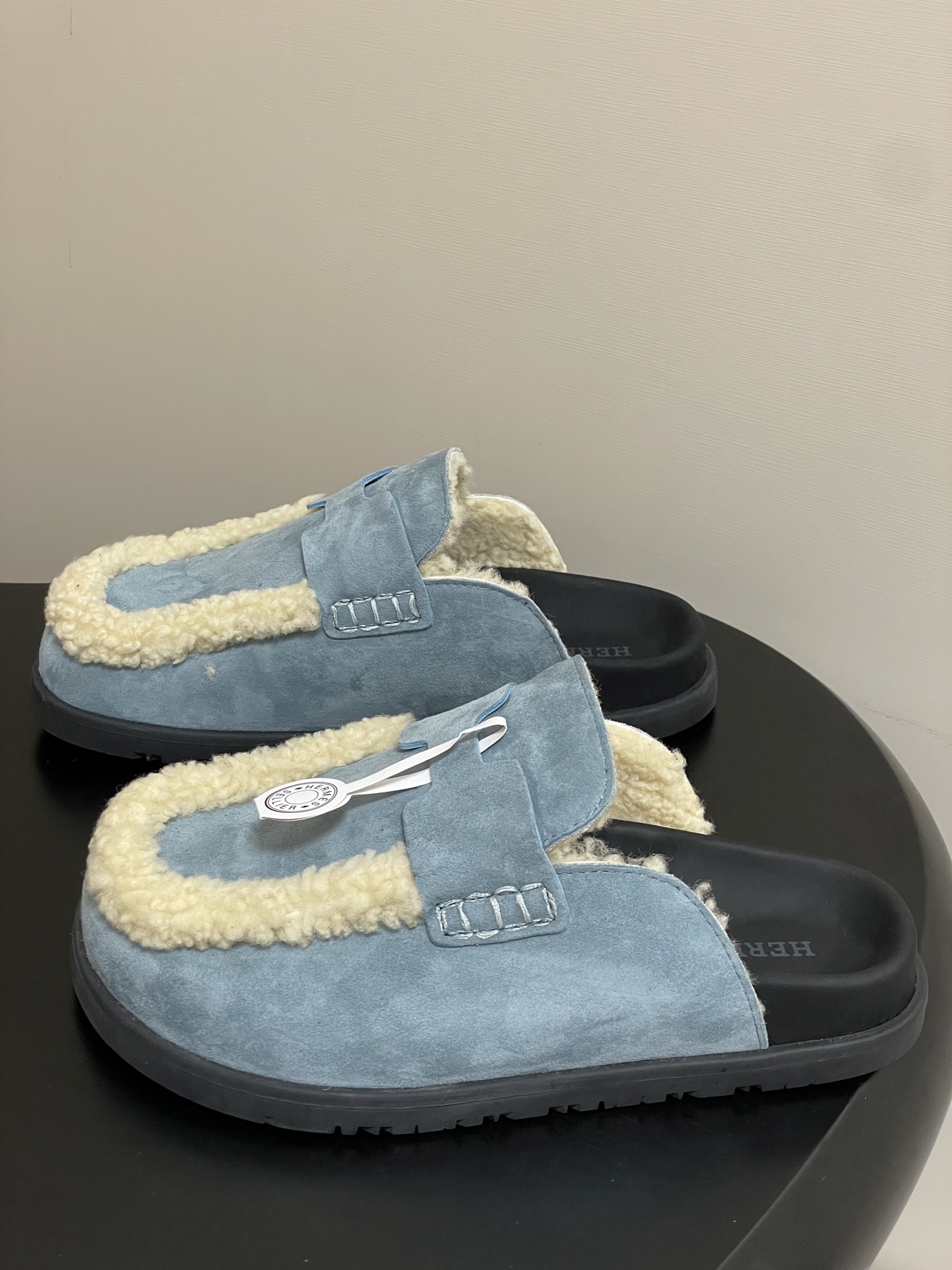 Hermès Hermes 爱马仕 H家 Go穆勒鞋系列 款二舅拖鞋穆勒羊毛半拖鞋休闲懒人鞋勃肯毛拖鞋