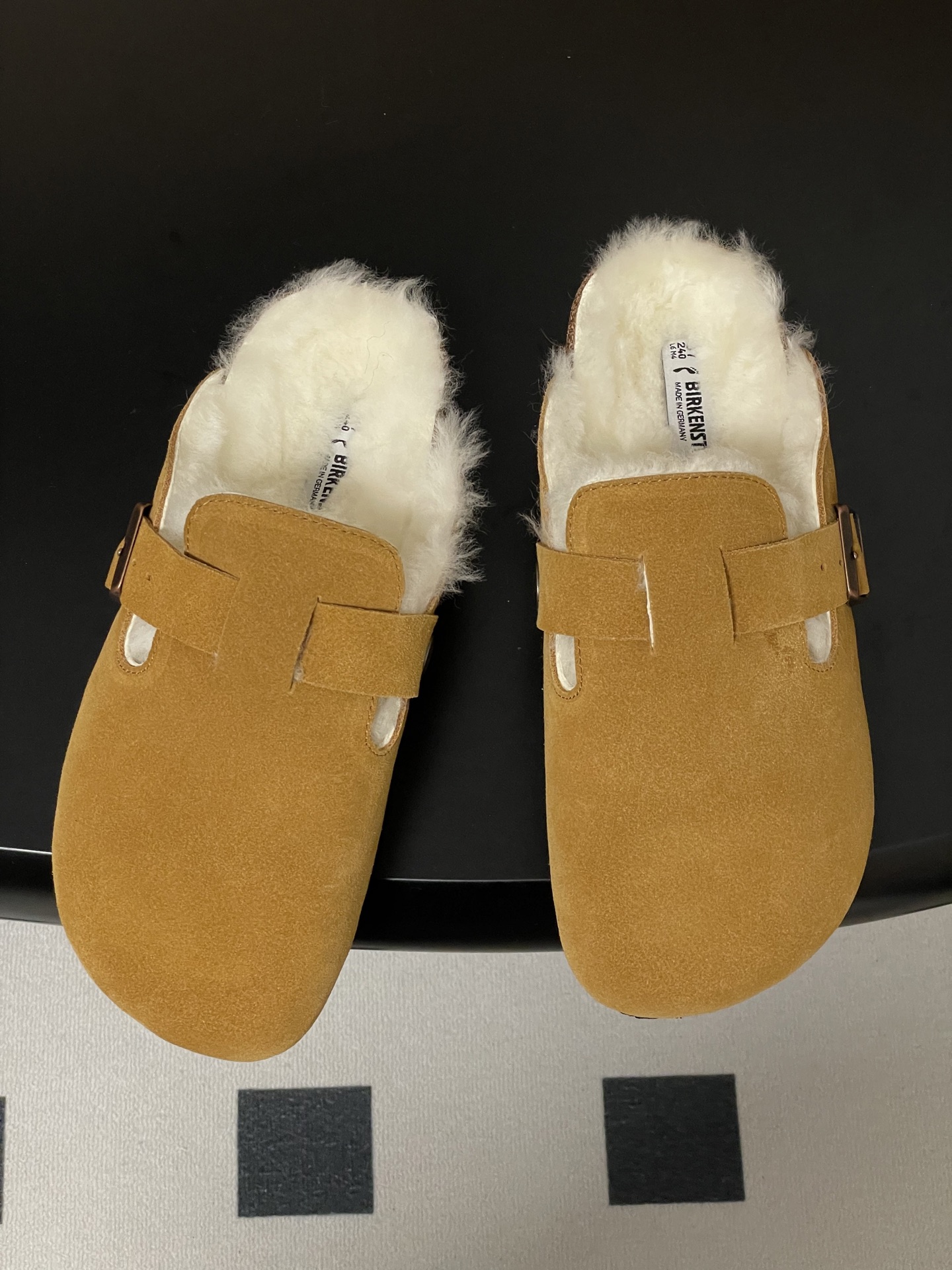 Unknown BIRKENSTOCK 勃肯鞋 羊毛穆勒鞋 毛毛半拖鞋