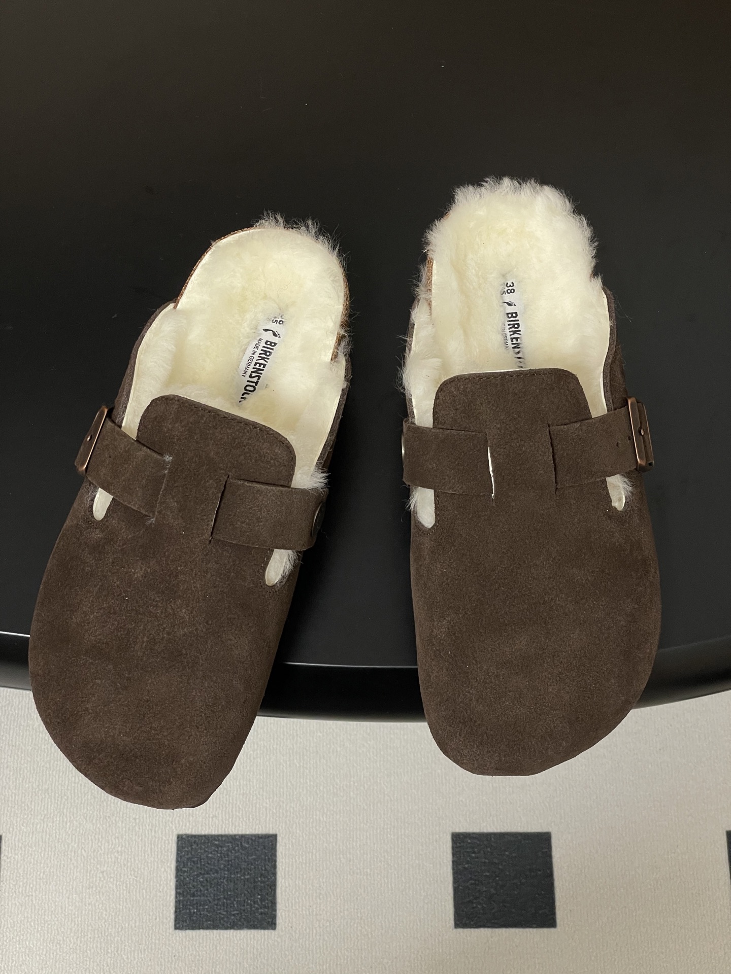 Unknown BIRKENSTOCK 勃肯鞋 羊毛穆勒鞋 毛毛半拖鞋