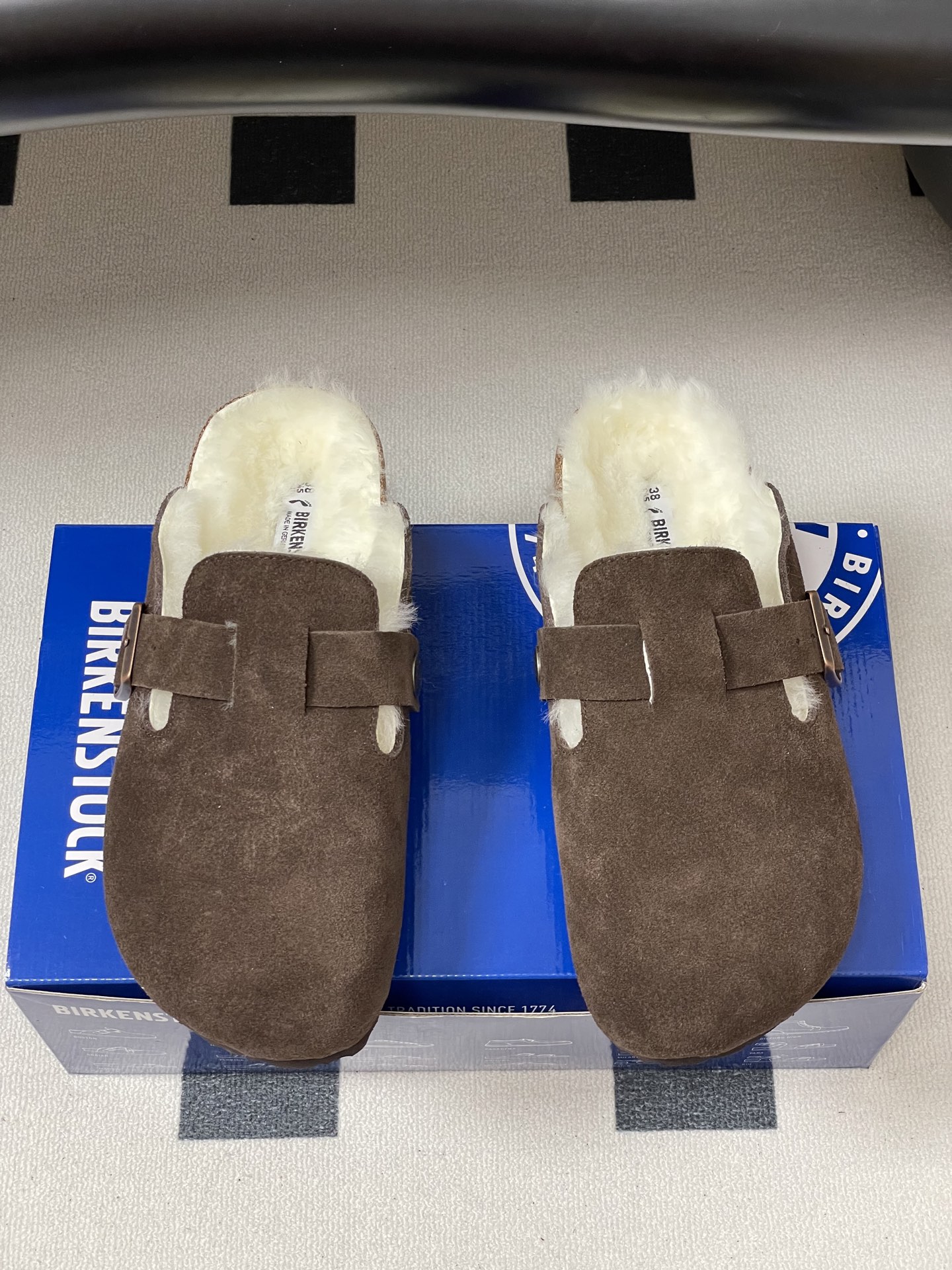 Unknown BIRKENSTOCK 勃肯鞋 羊毛穆勒鞋 毛毛半拖鞋