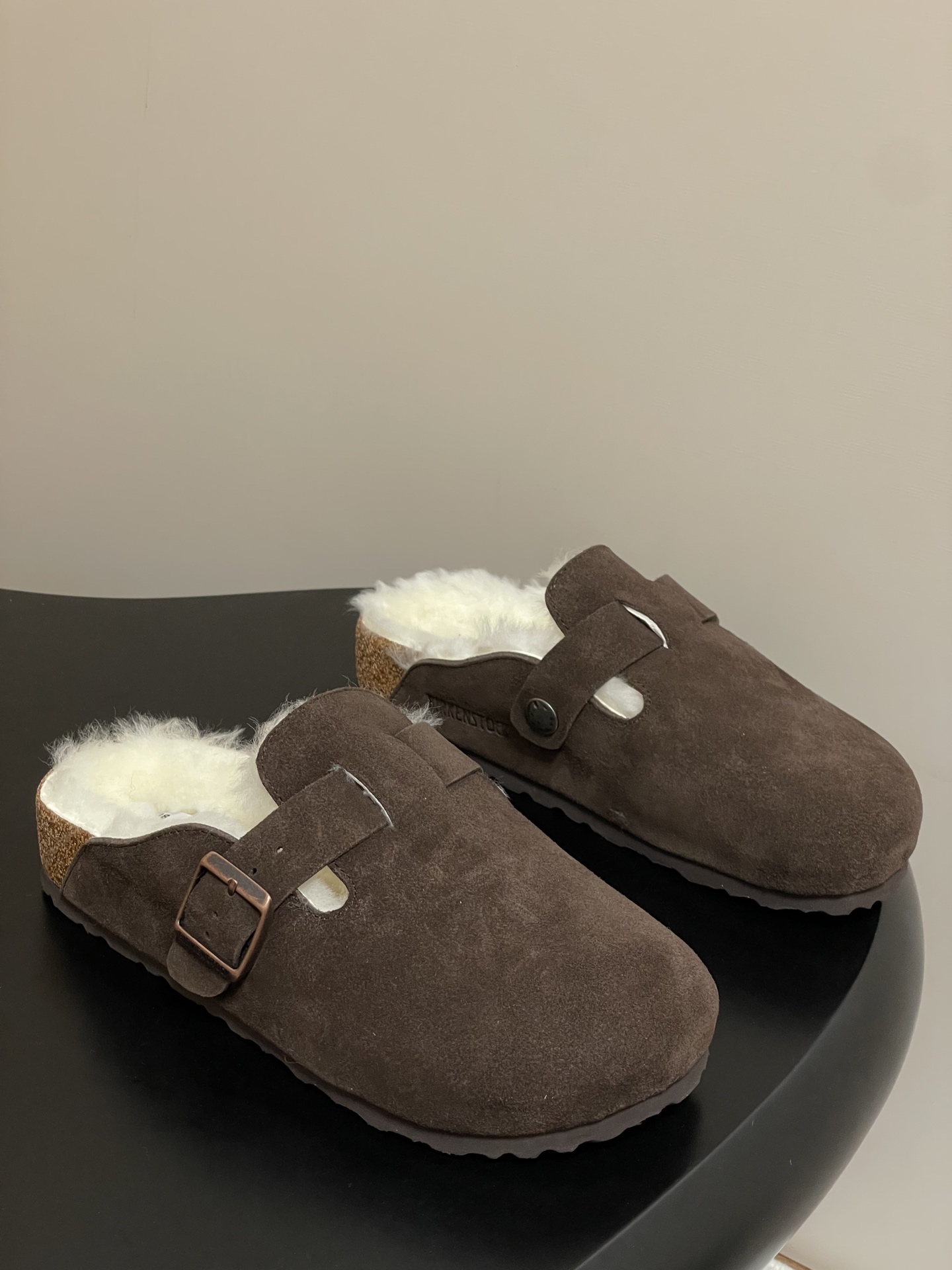 Unknown BIRKENSTOCK 勃肯鞋 羊毛穆勒鞋 毛毛半拖鞋