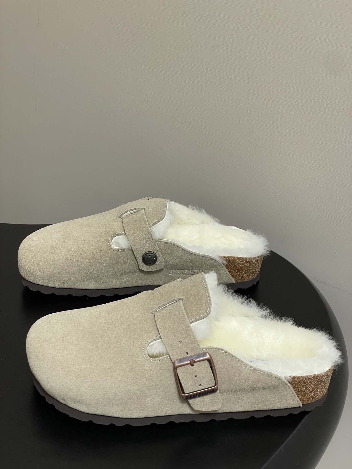 Unknown BIRKENSTOCK 勃肯鞋 羊毛穆勒鞋 毛毛半拖鞋