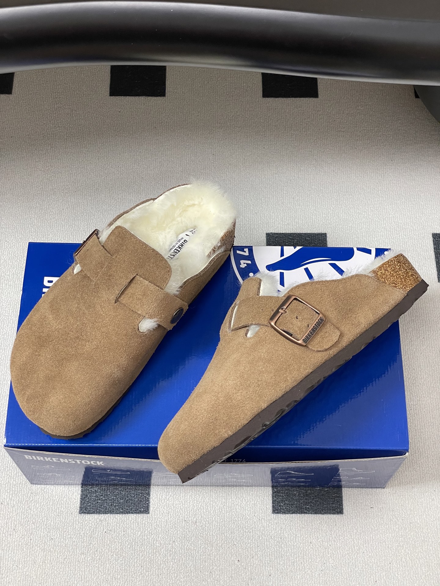 Unknown BIRKENSTOCK 勃肯鞋 羊毛穆勒鞋 毛毛半拖鞋