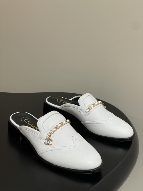 Chanel 25B Chain Loafers - Double C Buckle Mule, Premium Leather, Thick Sole 1 Chanel 25B Chain Loafers - Double C Buckle Mule, Premium Leather, Thick Sole