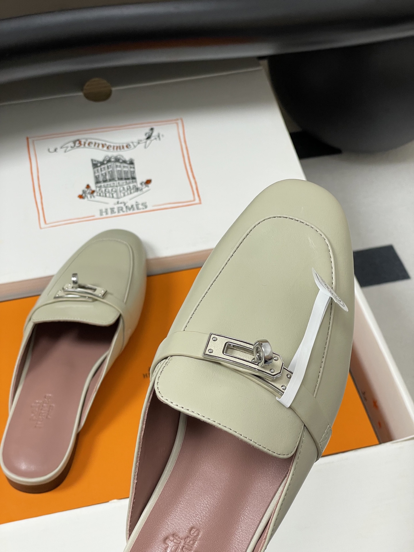 Hermes Women's Oz Mule: Kelly Buckle, Calfskin Leather, Slip-On Sandal 10 i1756157402589 6768 0 7