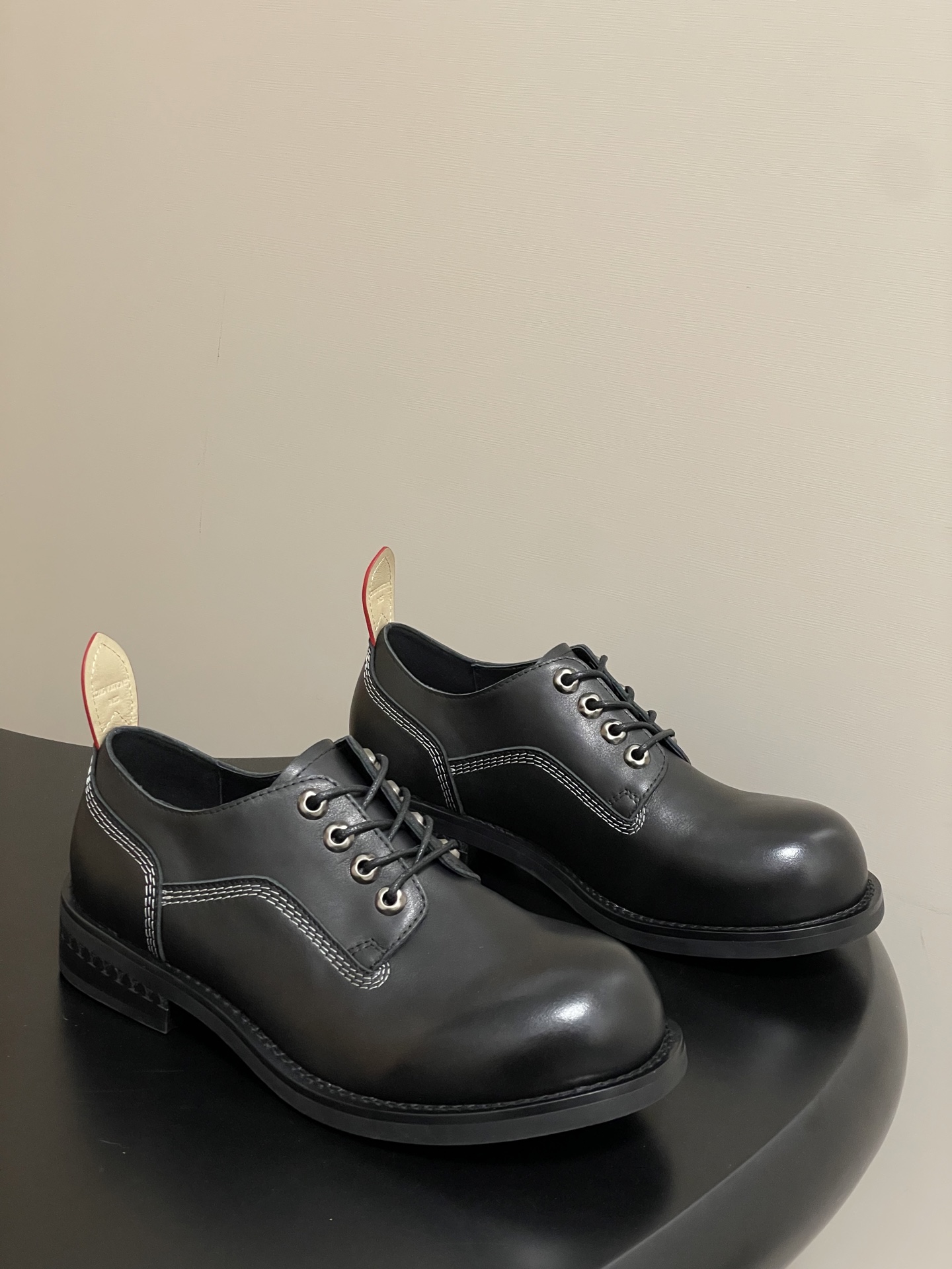 Louis Vuitton Bubble Lace-Up Shoes Men's Chunky Sole Leather Shoes 2 i1757090477630 5087 0 0