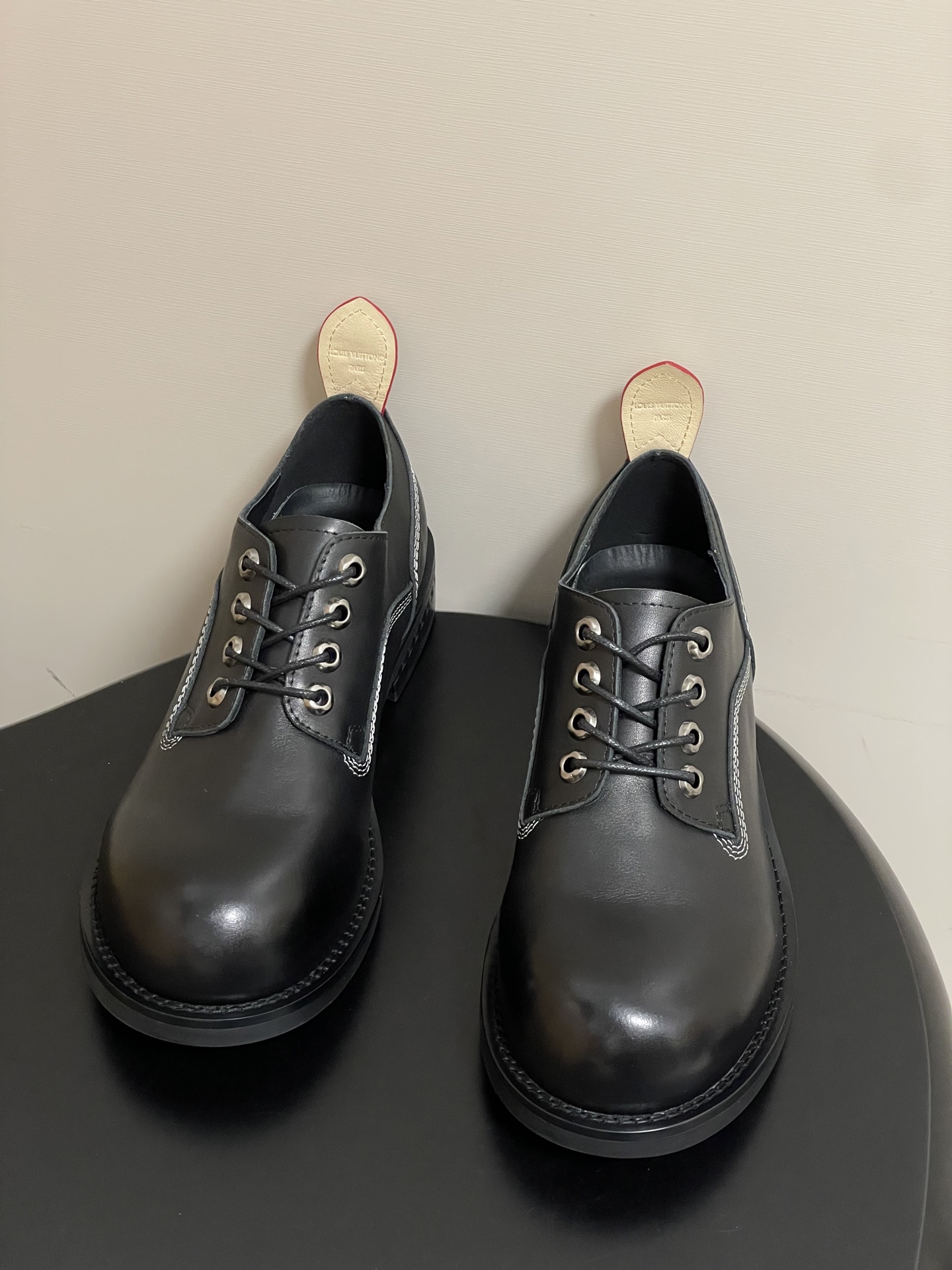 Louis Vuitton Bubble Lace-Up Shoes Men's Chunky Sole Leather Shoes 3 i1757090479664 8430 0 2