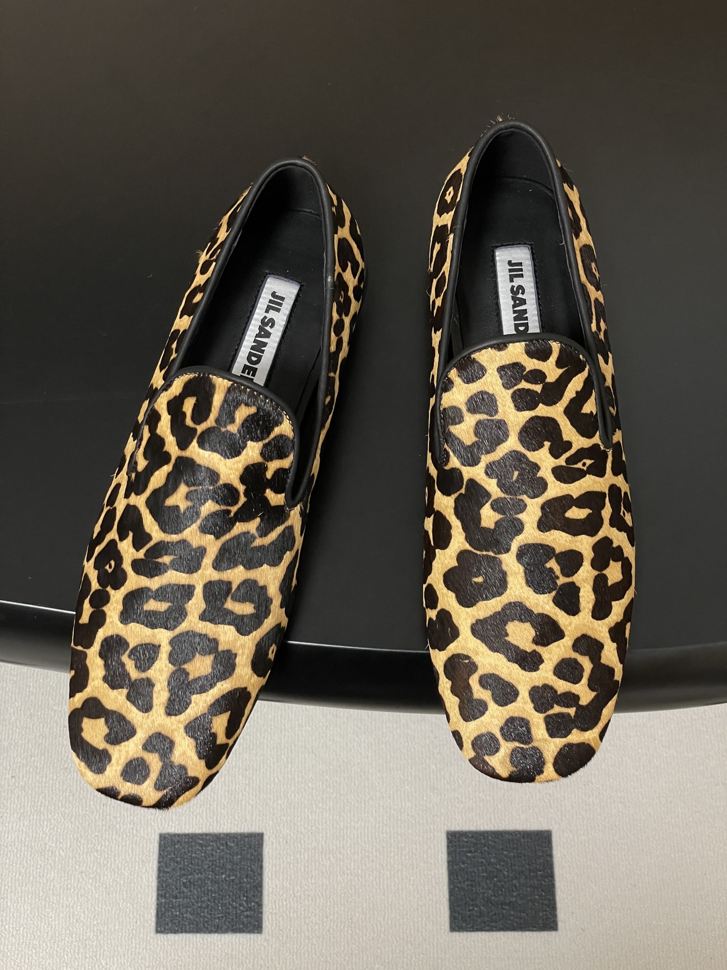 Jil Sander Leopard Print Hair Loafers,Slip-on Style, Square Toe, Comfortable 3 i1757106497705 8933 0 2